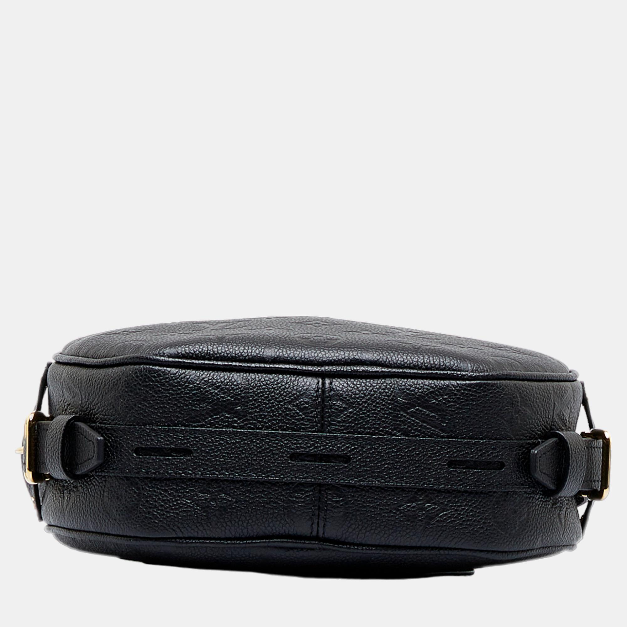 Louis Vuitton Black Monogram Empreinte Boite Chapeaux Souple MM