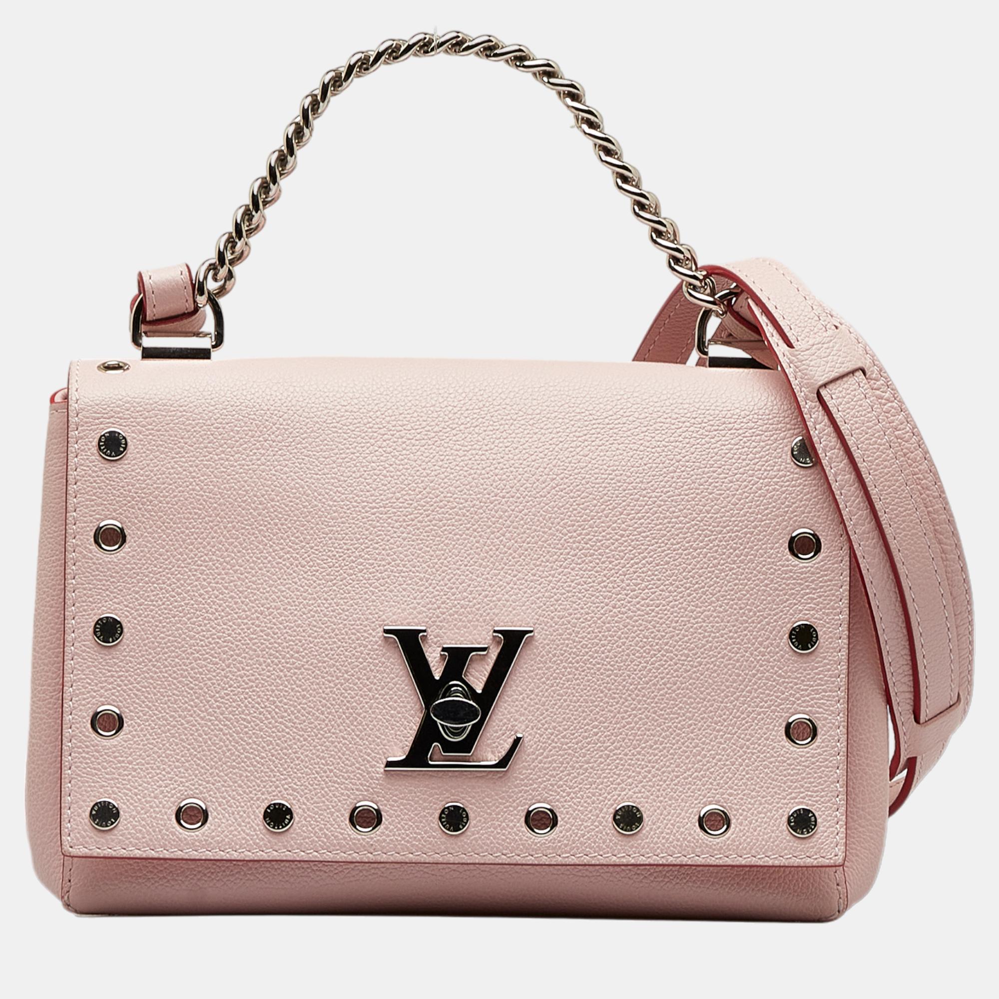 Louis Vuitton Pink Embellished Lockme II BB