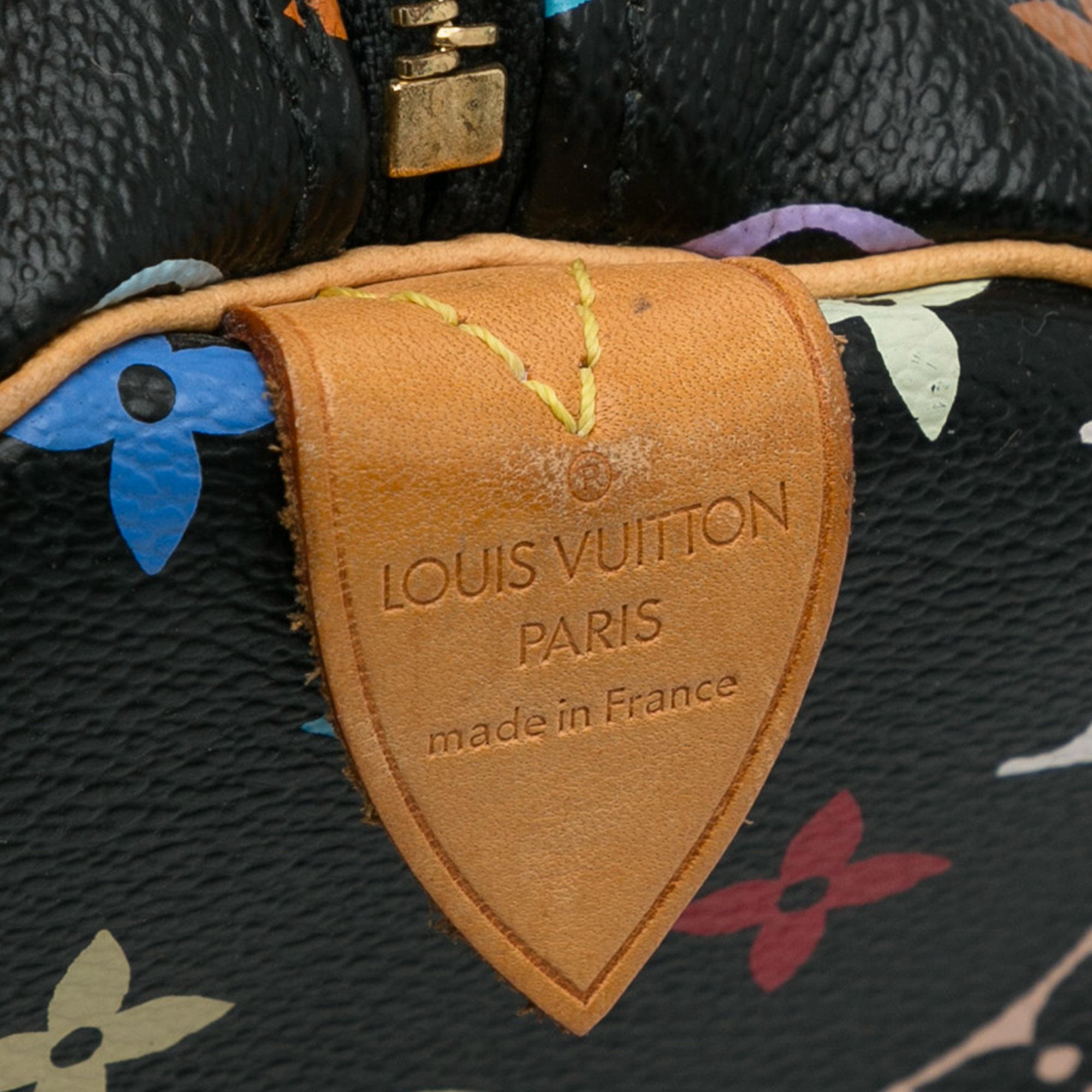 Louis Vuitton Black Monogram Multicolore Speedy 30