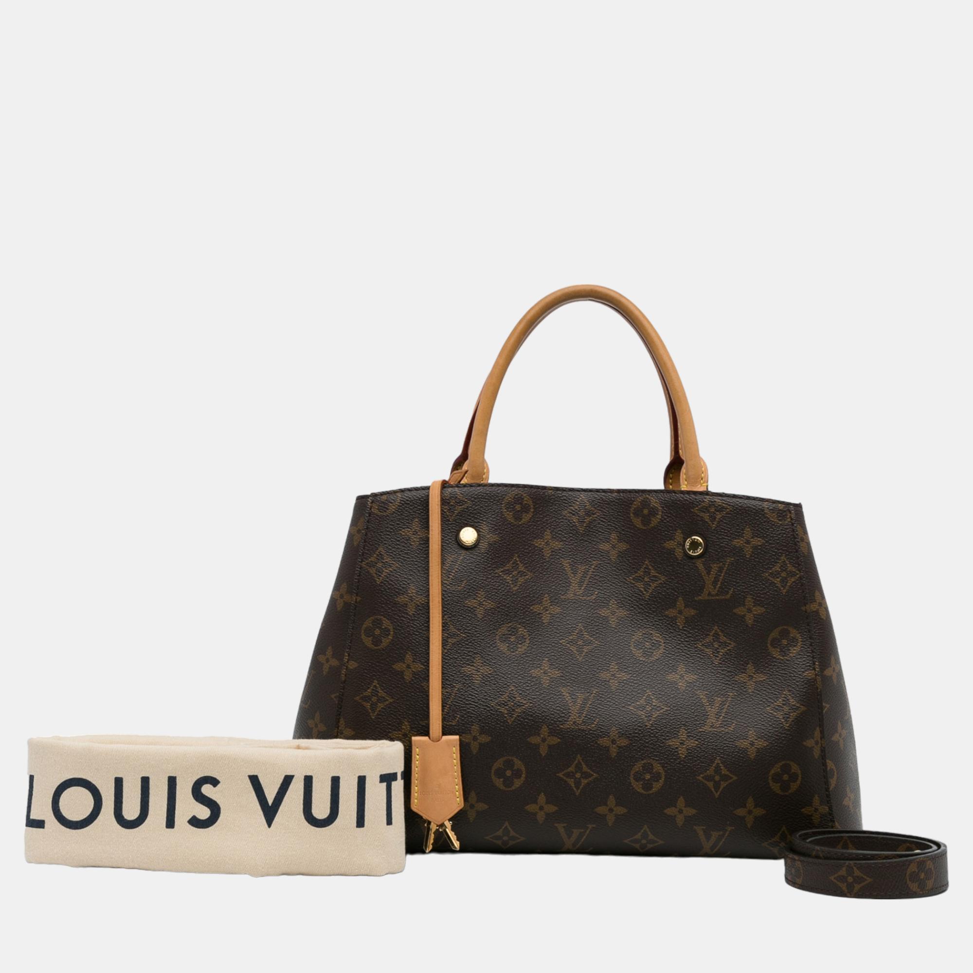 Louis Vuitton Brown Monogram Montaigne MM