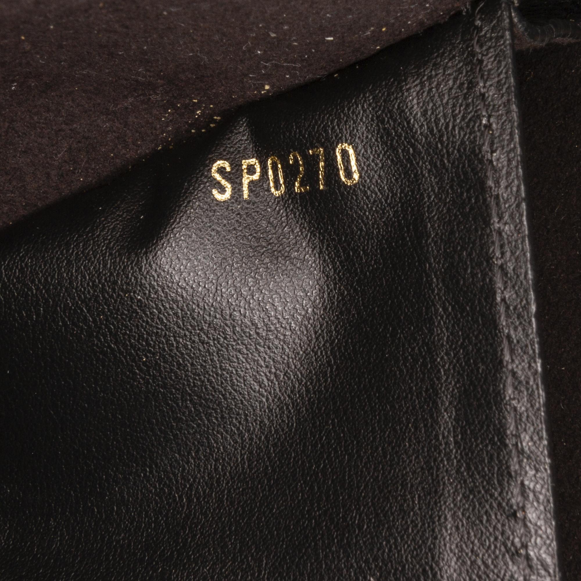 Louis Vuitton Black Monogram Empreinte Vavin Wallet On Chain