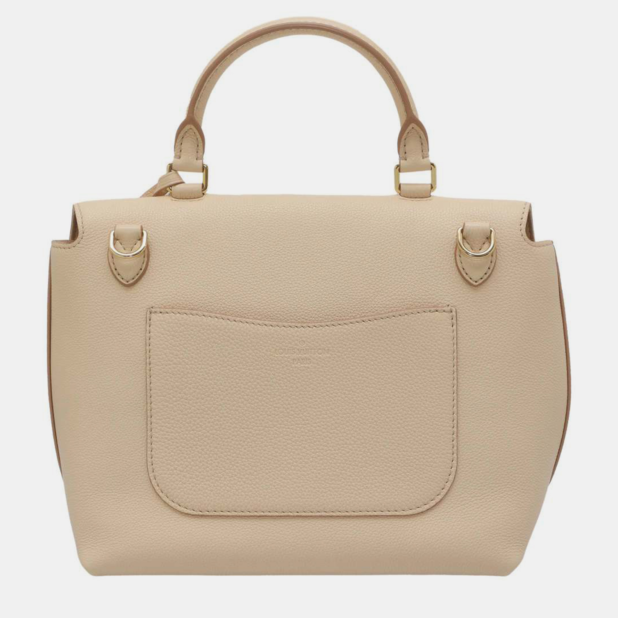 Louis Vuitton Beige Leather Volta Top Handle Bag