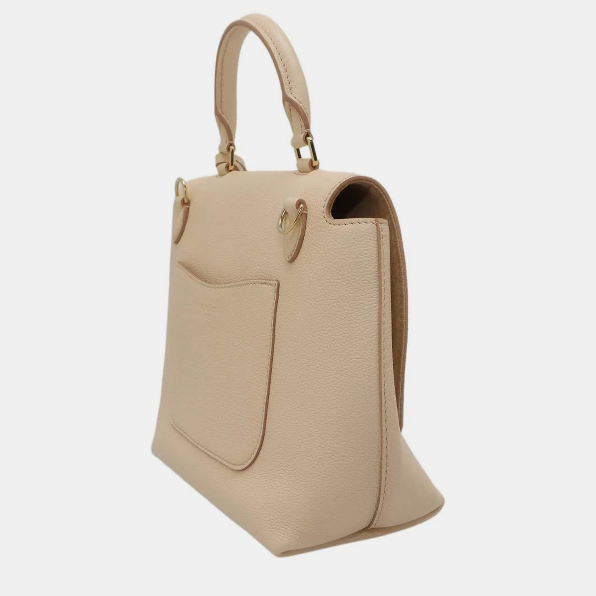 Louis Vuitton Beige Leather Volta Top Handle Bag