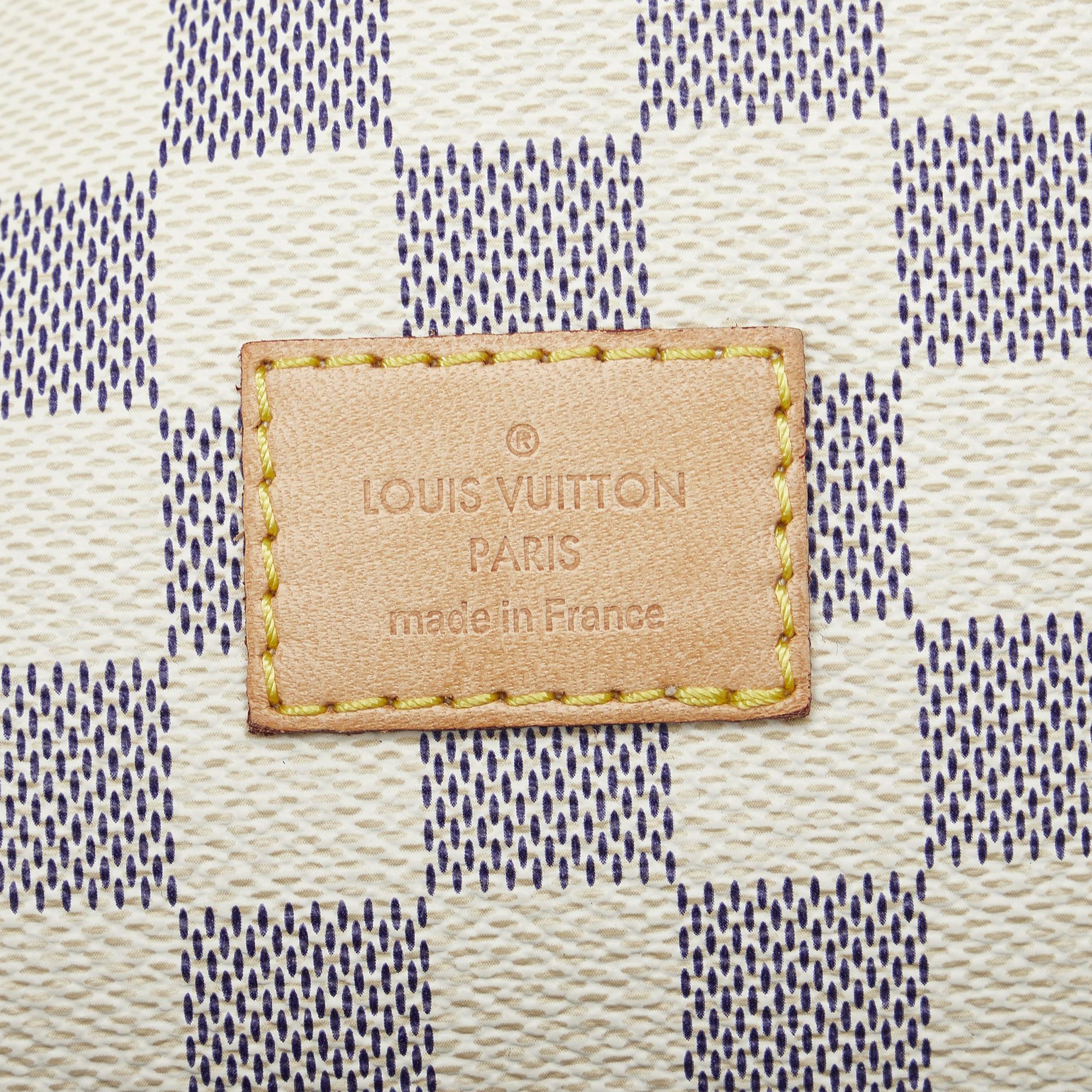 Louis Vuitton Blue/White Damier Azur Saumur