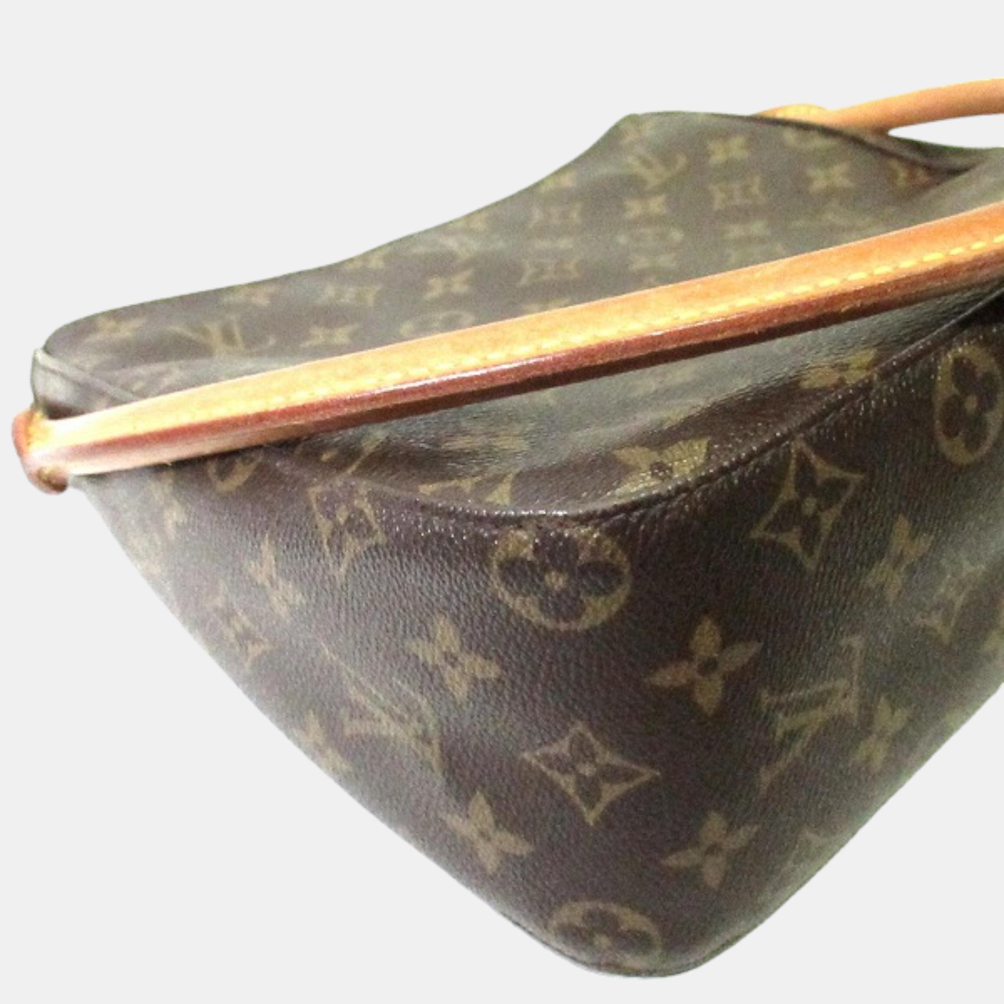 Louis Vuitton Brown Canvas Monogram Looping MM Handbag