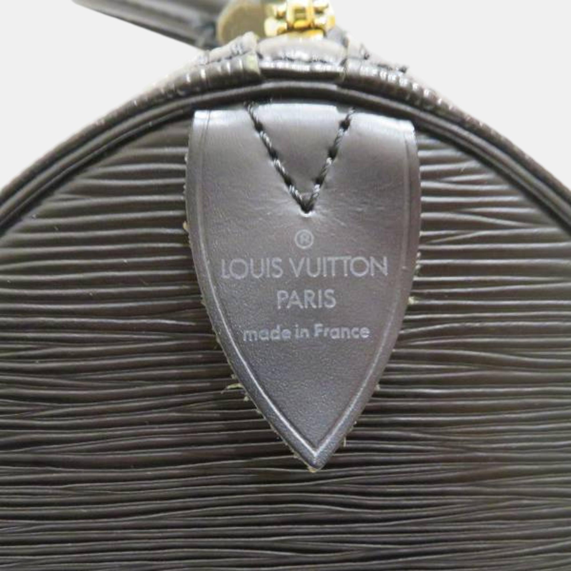 Louis Vuitton Black Epi Speedy 30 Handbag