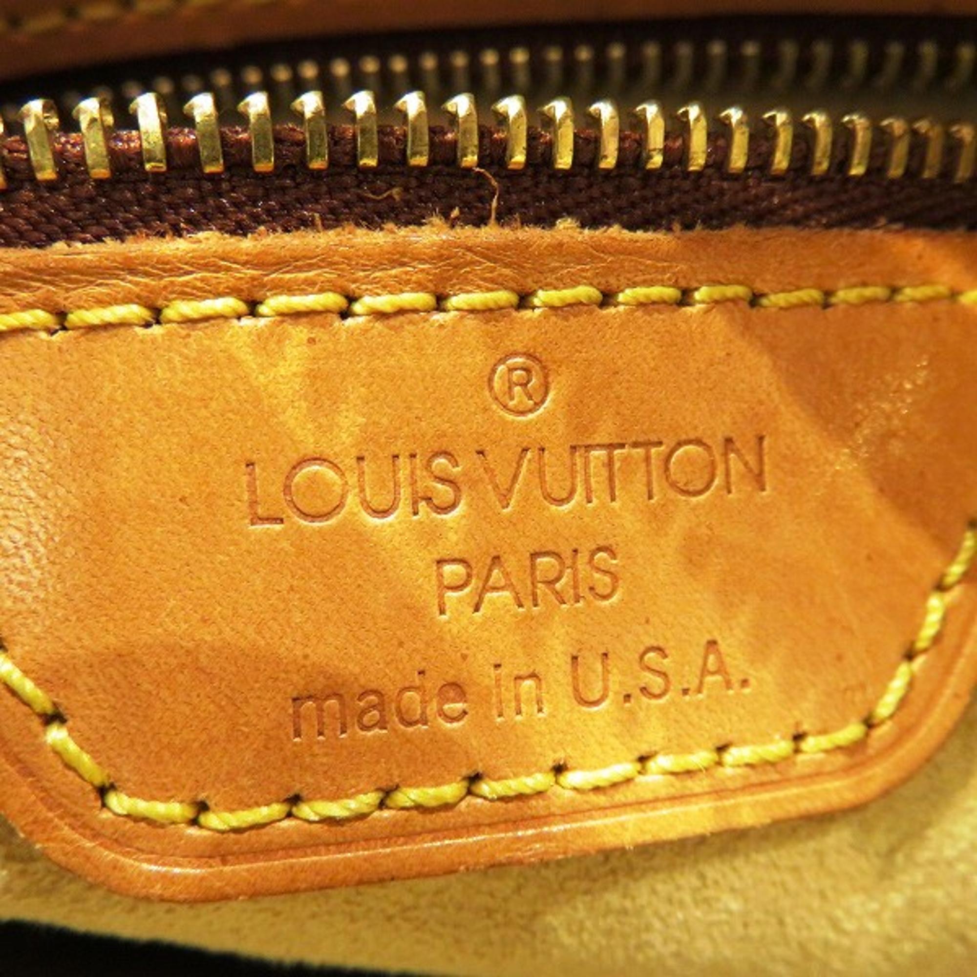 Louis Vuitton Brown Canvas Monogram Looping MM  Handbag