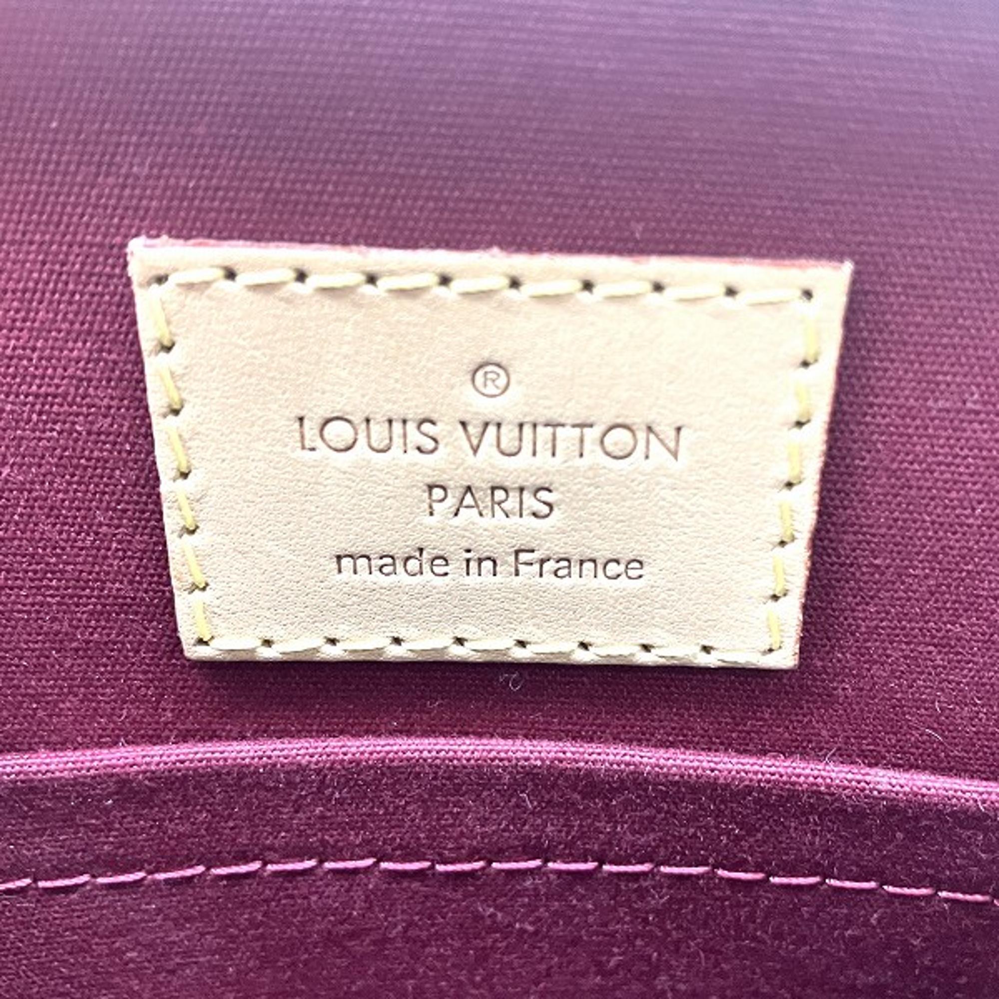 Louis Vuitton Red Monogram Vernis Sherwood PM Handbag