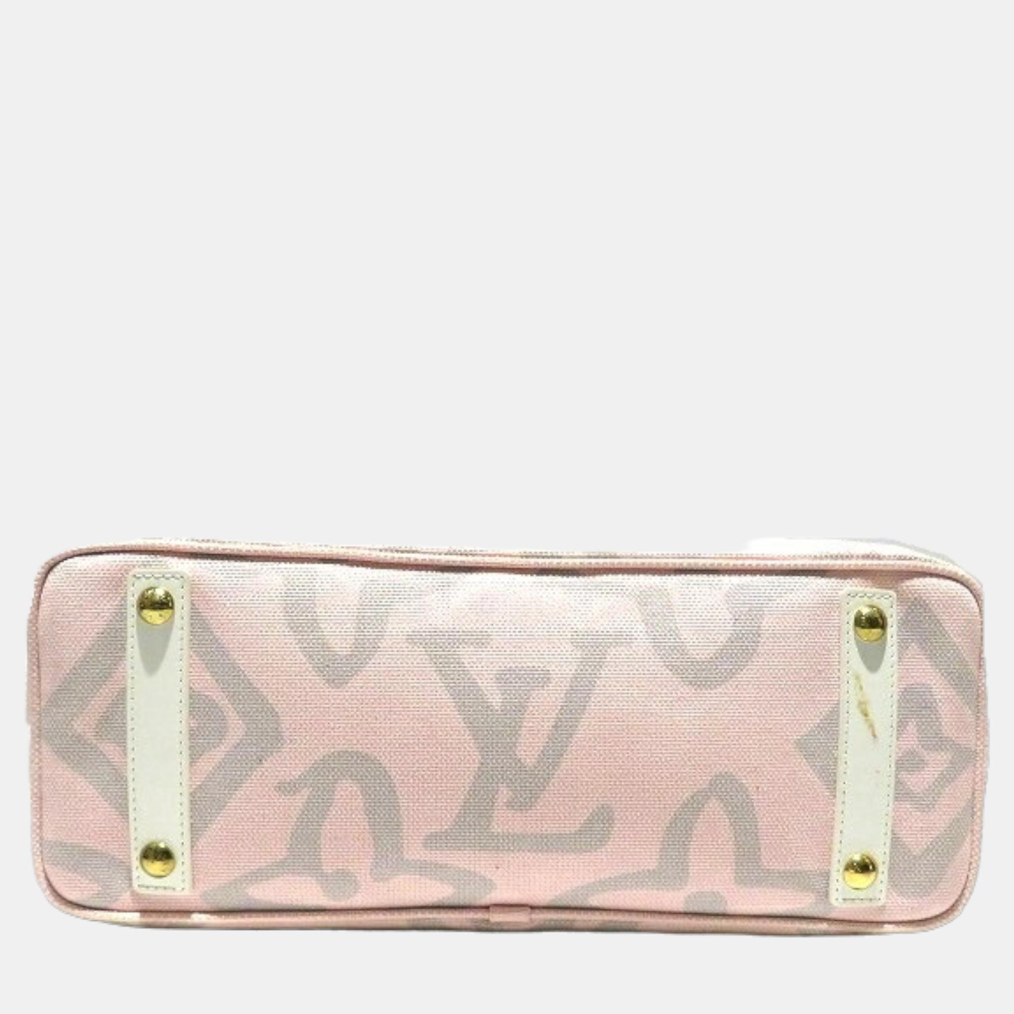 Louis Vuitton Pink Canvas Monogram Tahitienne Cabas PM Tote Bag