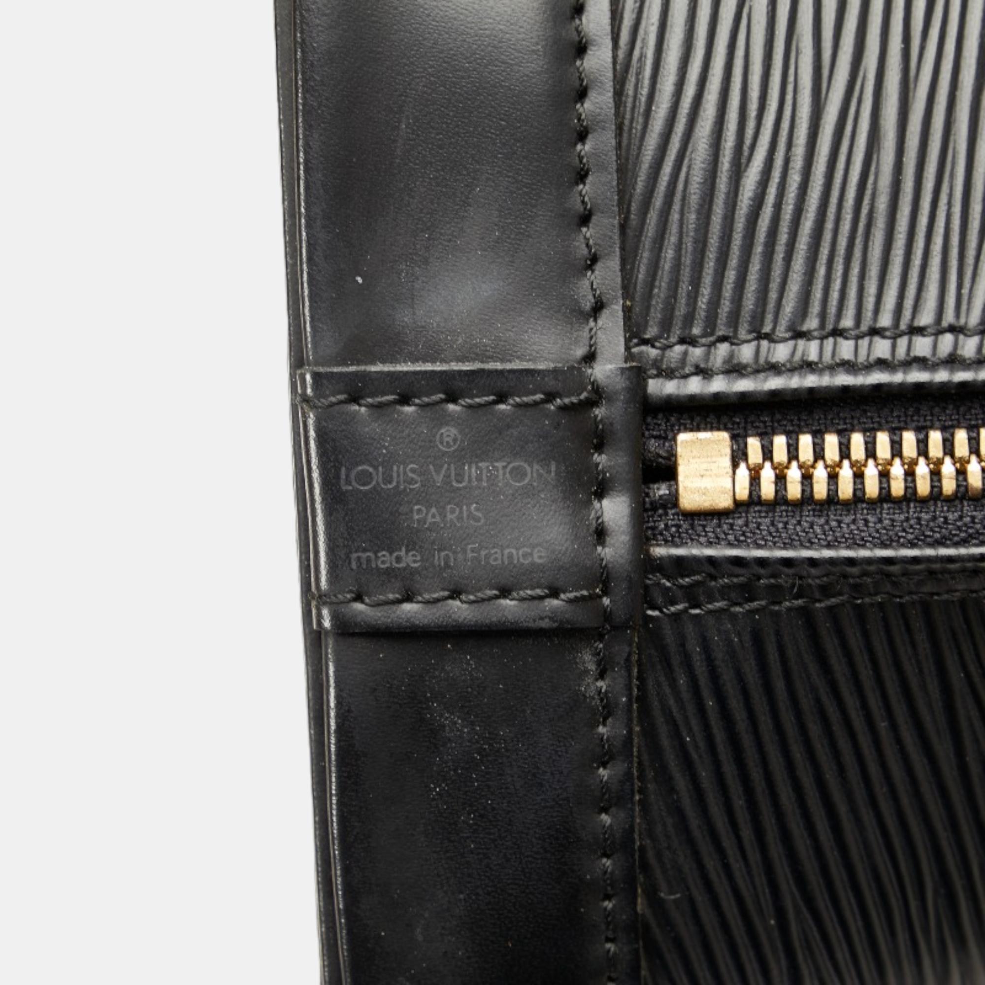 Louis Vuitton Black Epi Alma PM Handbag