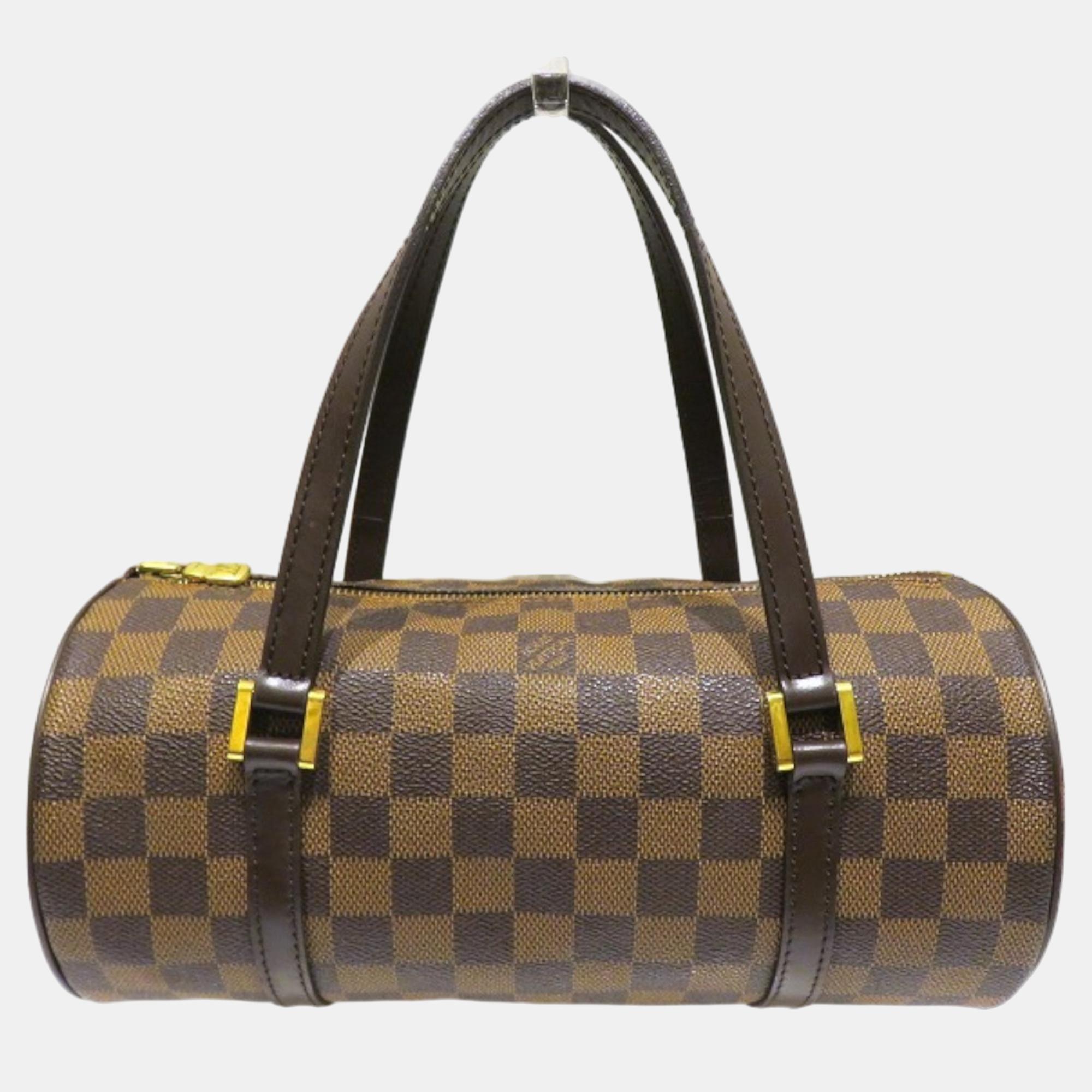 Louis Vuitton Brown Canvas Damier Ebene Papillon 26 Handbag
