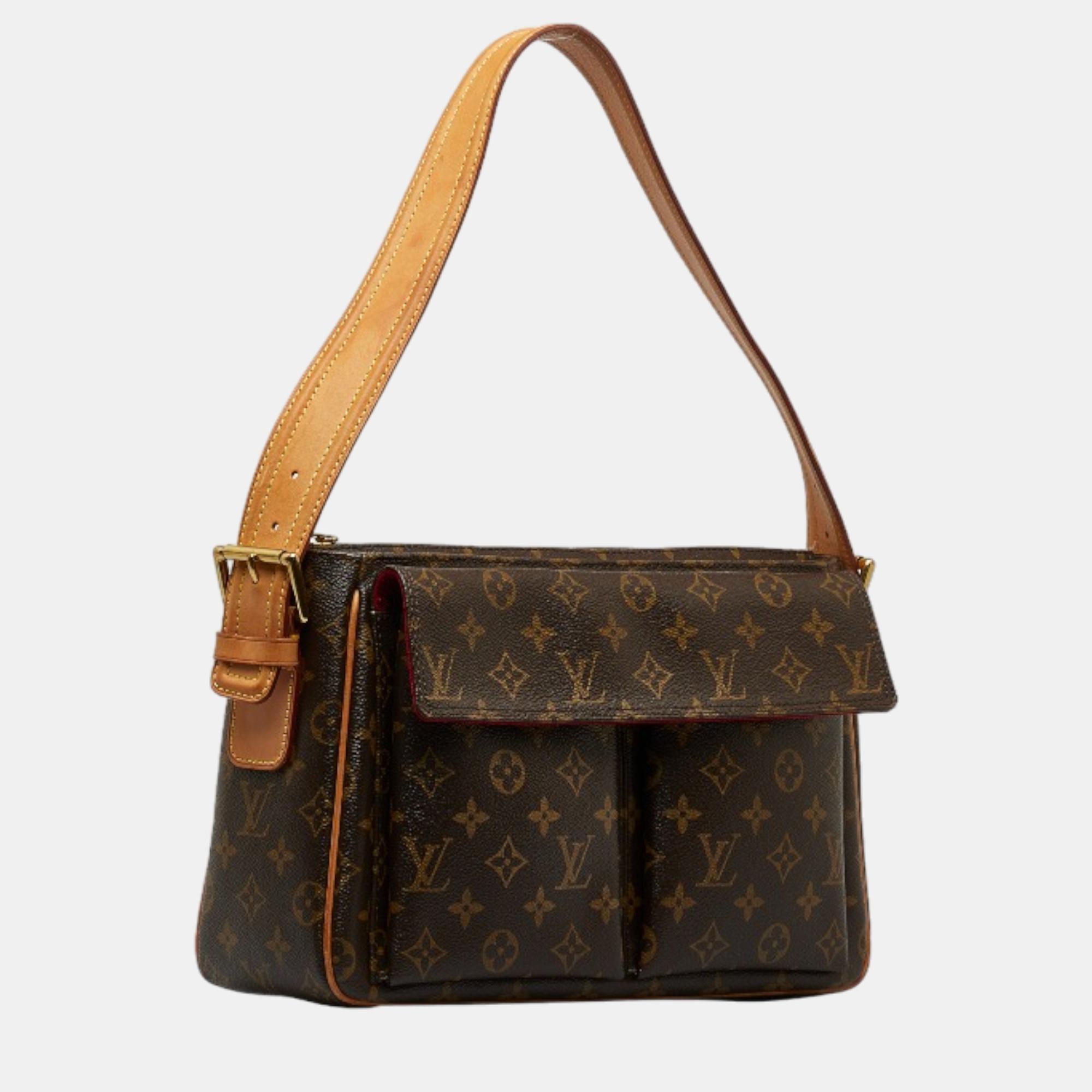 

Louis Vuitton Brown Canvas Monogram Viva Cite GM Shoulder Bag