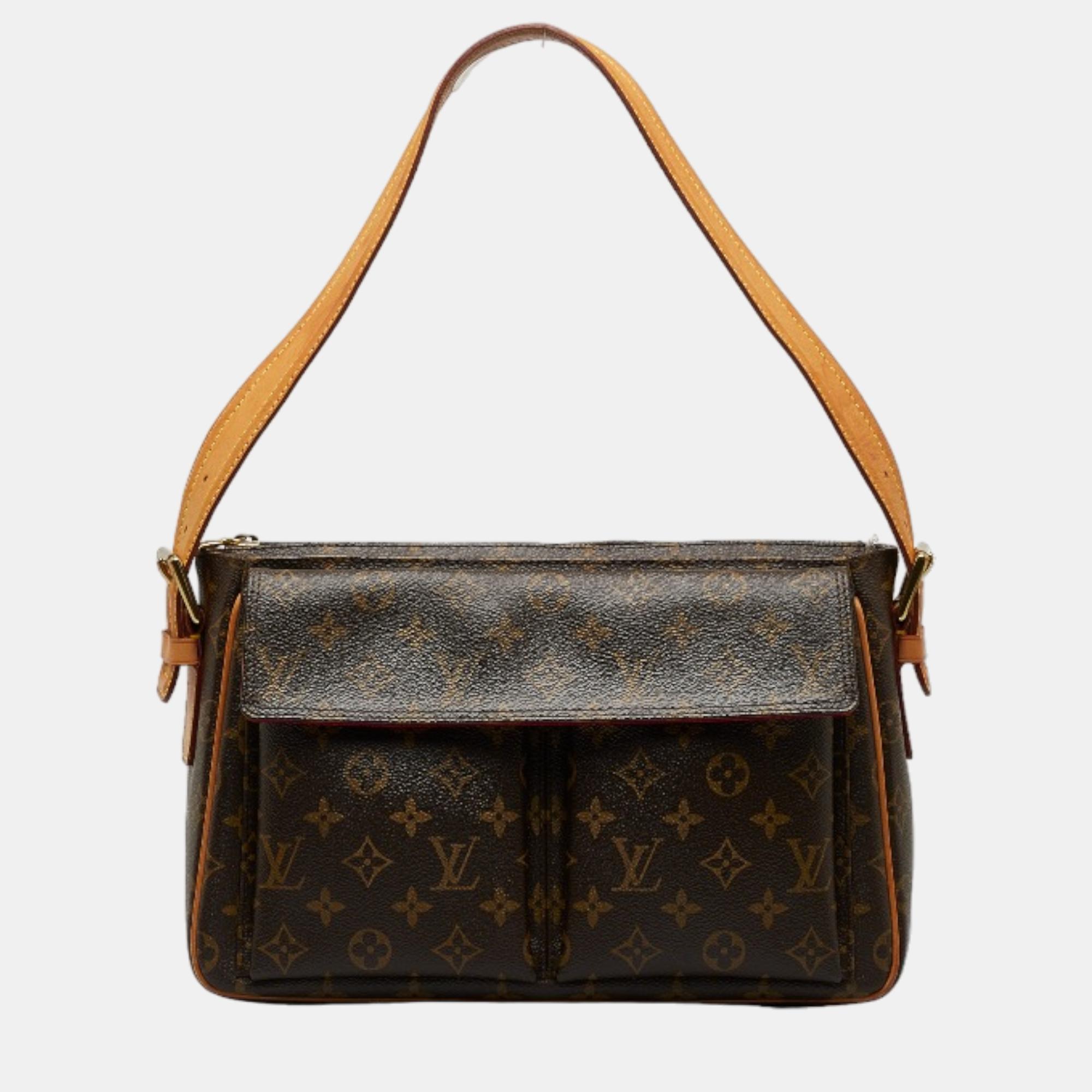 Louis Vuitton Brown Canvas Monogram Viva Cite GM Shoulder Bag