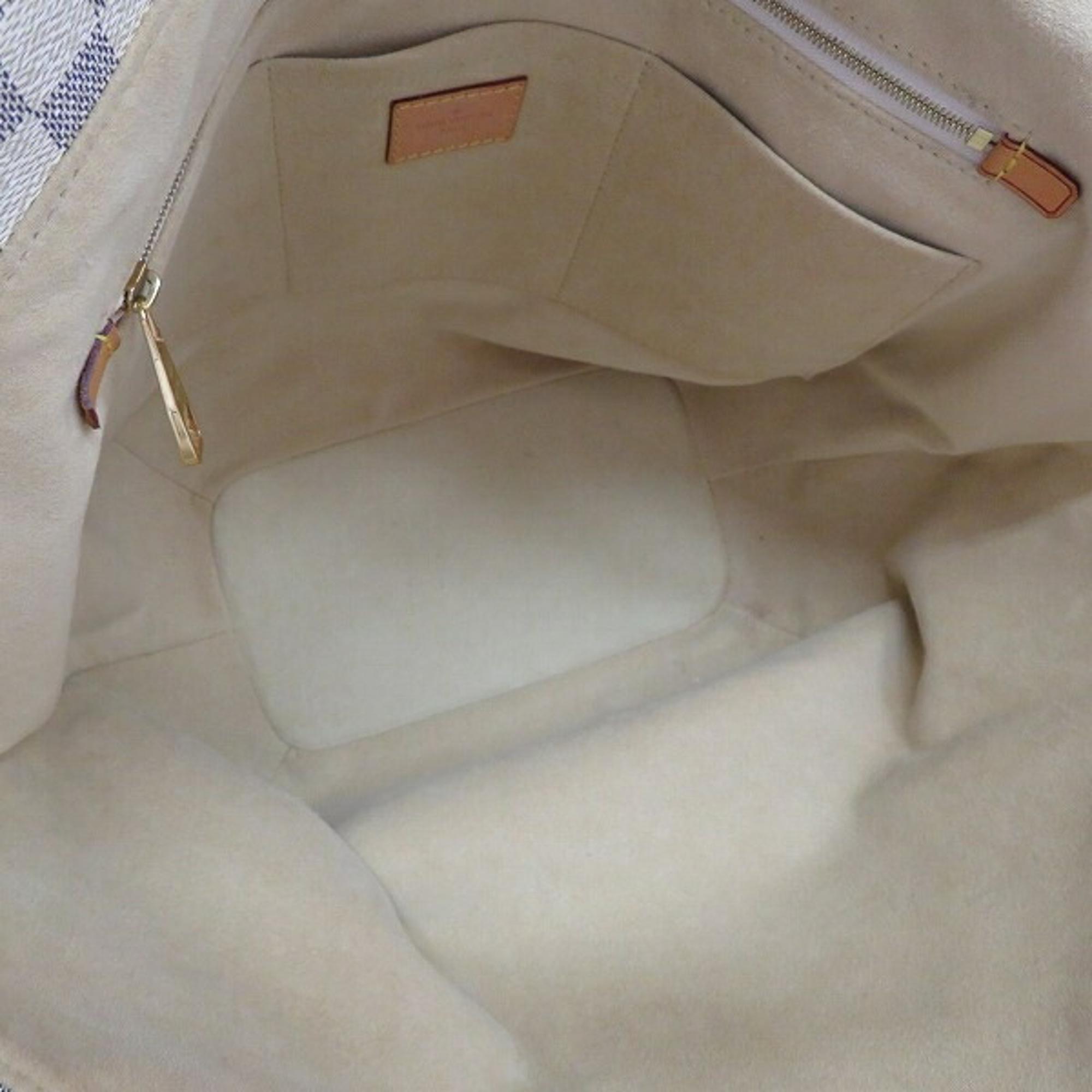 Louis Vuitton White Canvas Damier Azur Salina PM Tote Bag