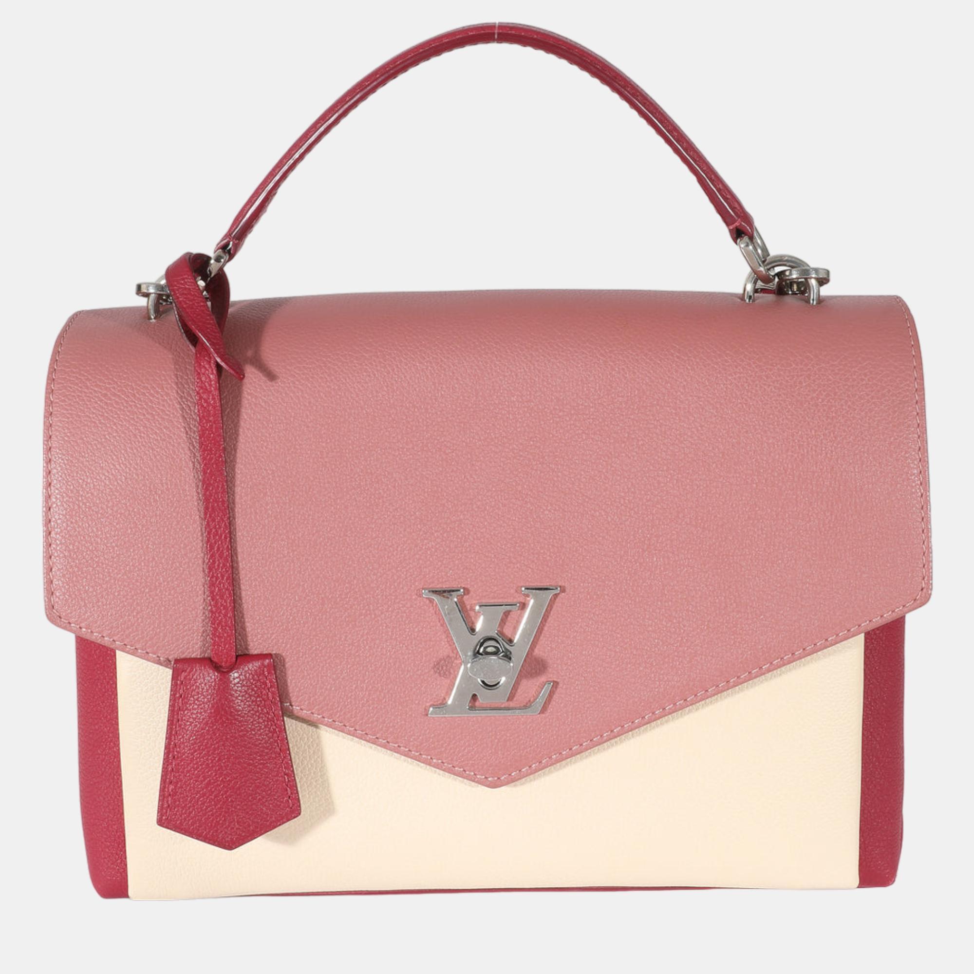 Louis Vuitton Tricolour Soft Calfskin Lockme Top Handle