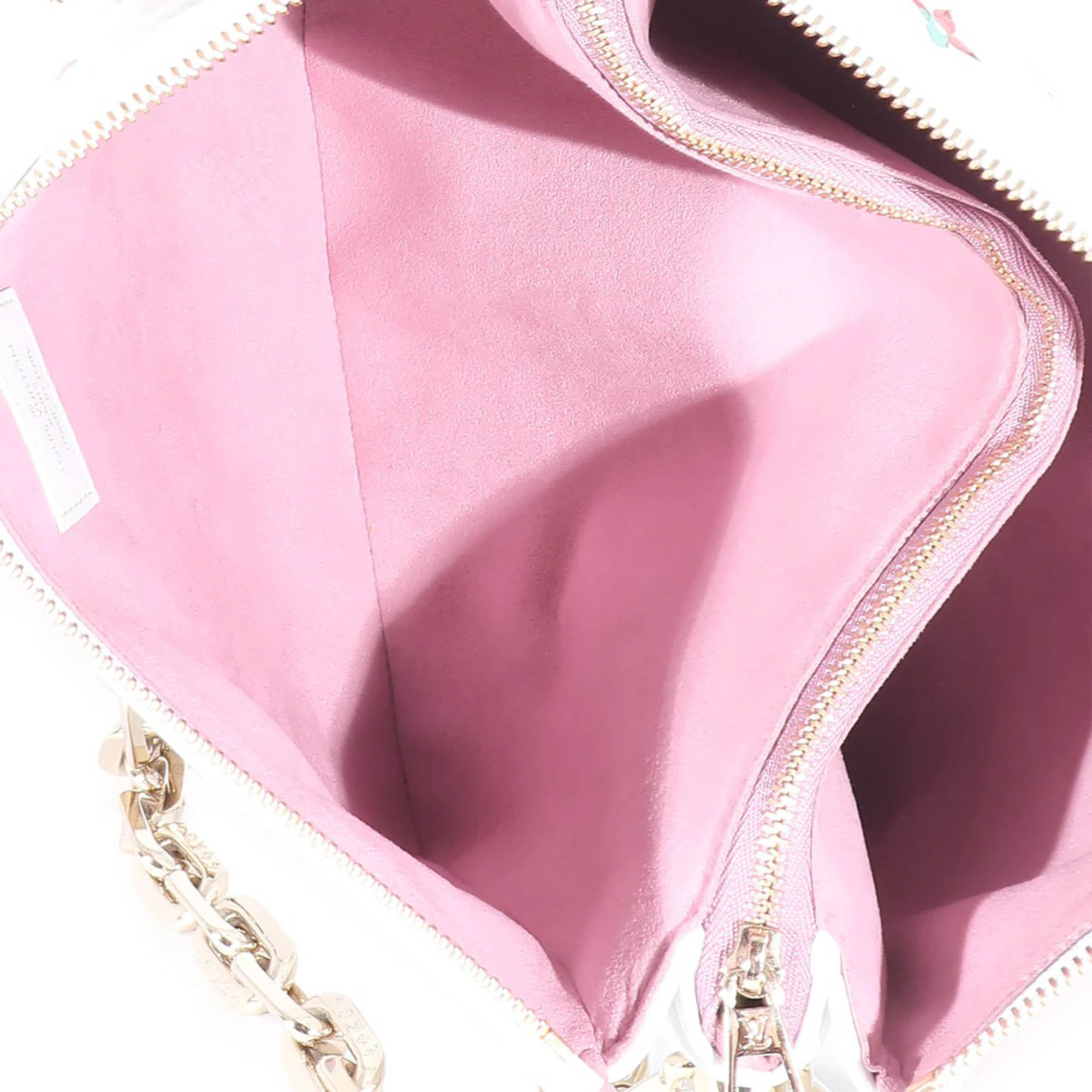 Louis Vuitton Cream Monogram Embossed Puffy Lambskin LV Garded Coussin PM Shoulder Bag