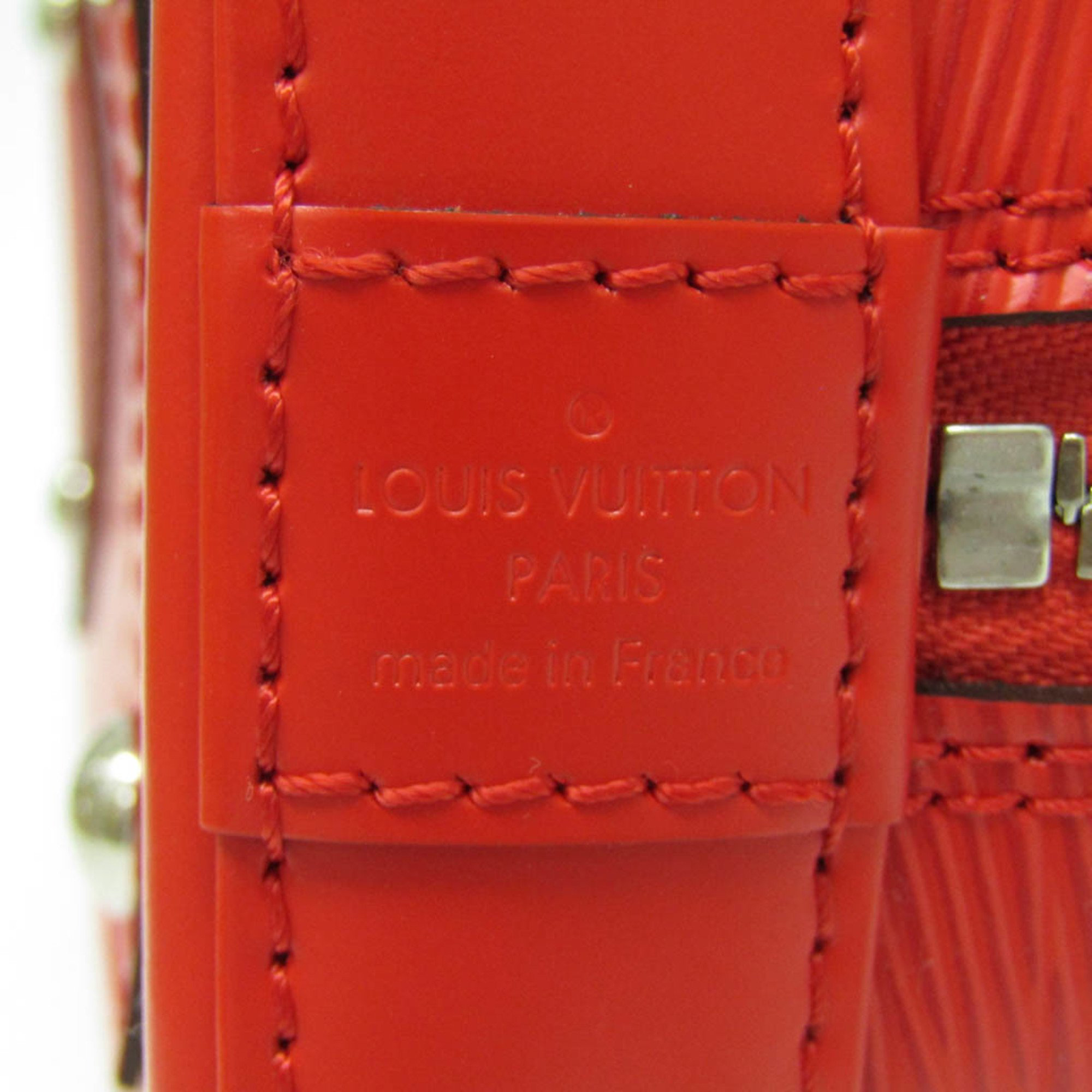 Louis Vuitton Red Epi Leather Alma BB Satchel Bag