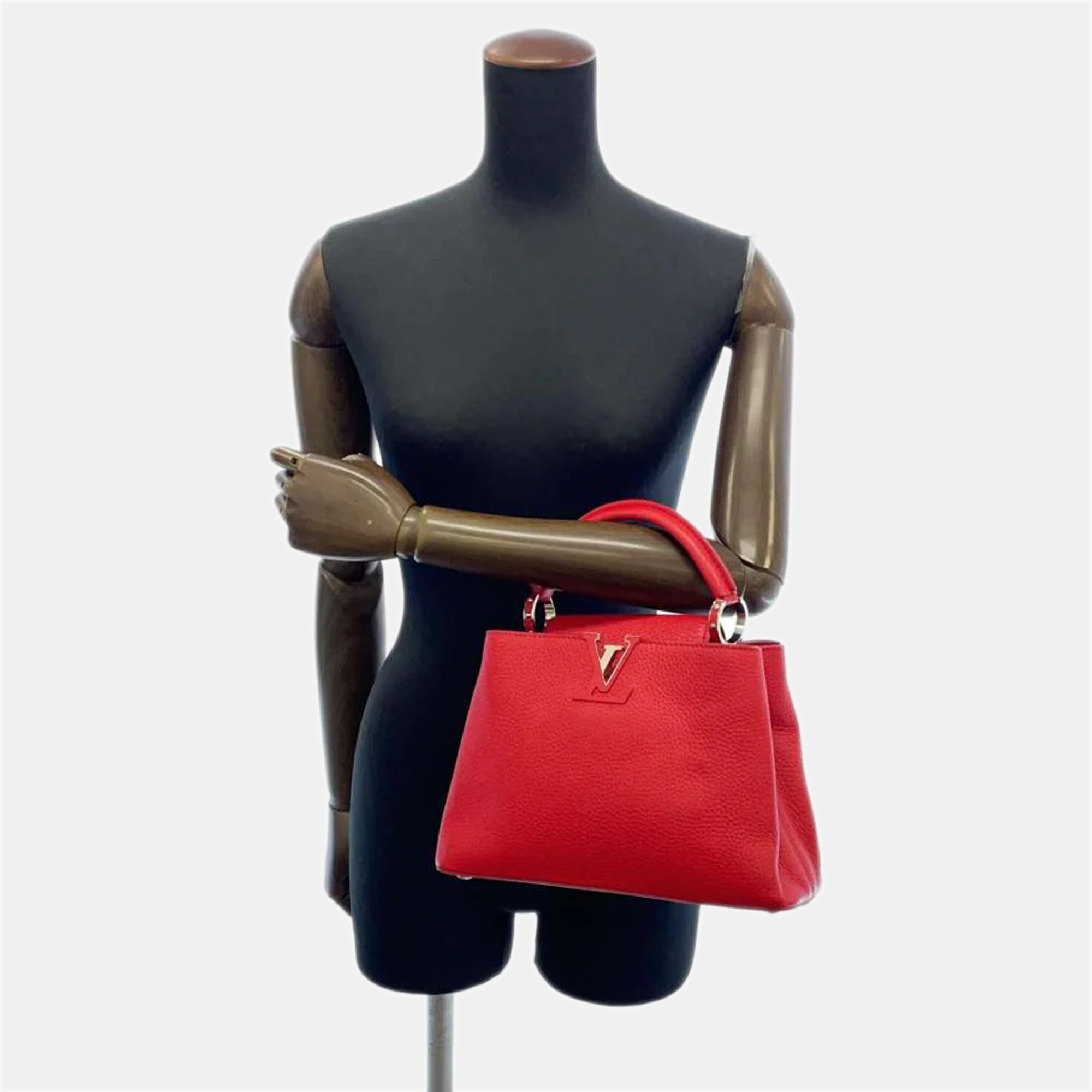 Louis Vuitton Ruby Taurillon Leather Capucines BB Bag