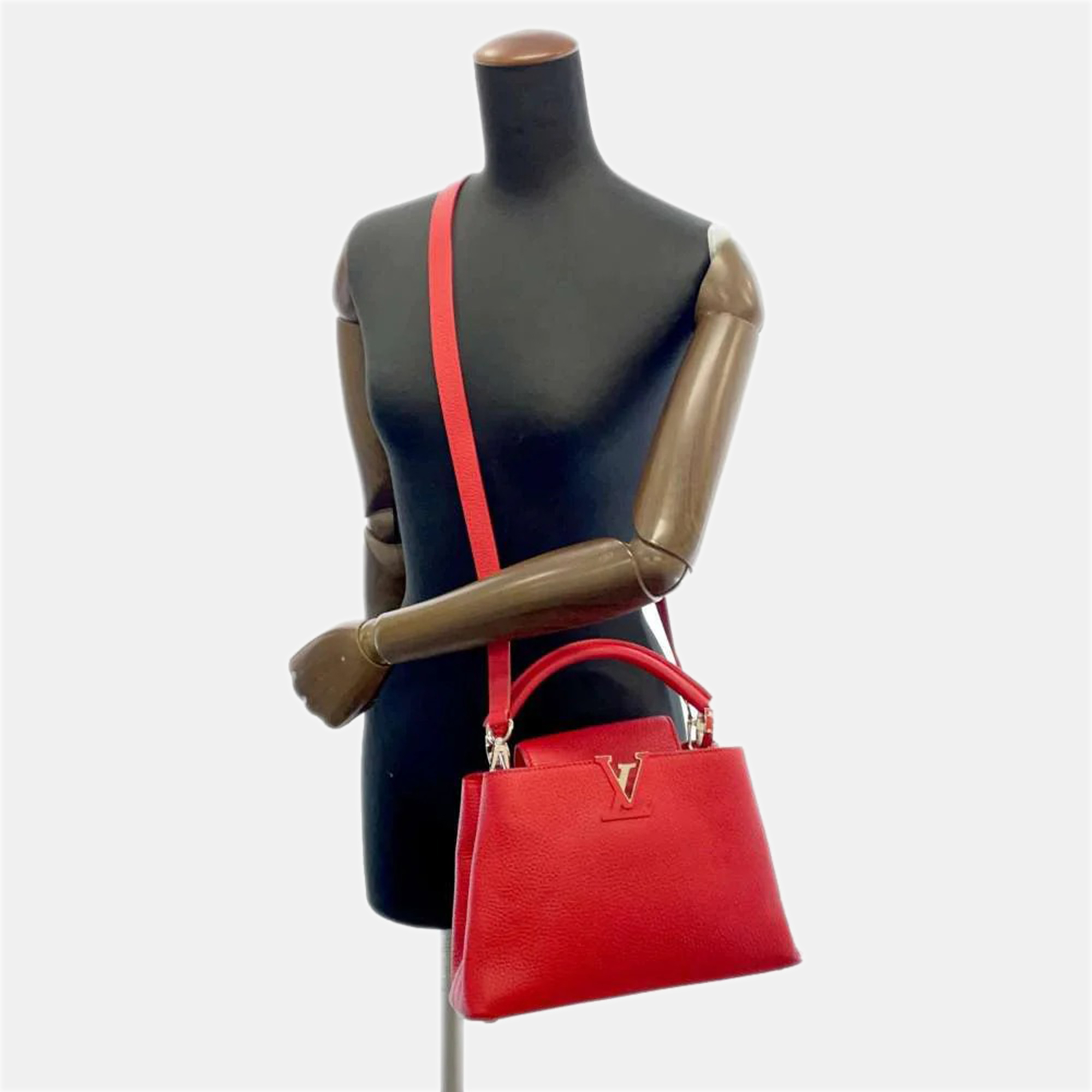 Louis Vuitton Ruby Taurillon Leather Capucines BB Bag