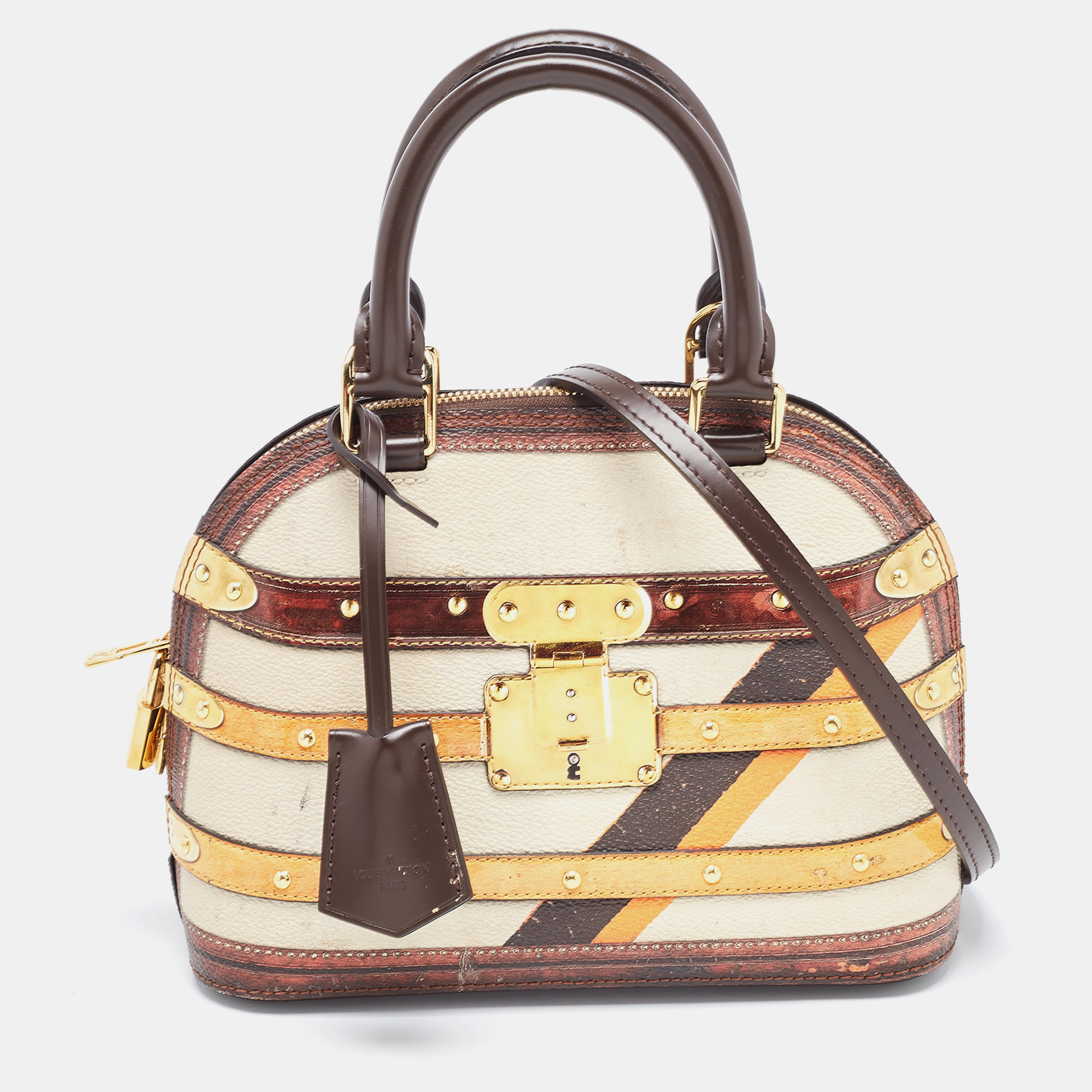 Louis Vuitton Transformed Canvas Time Trunk Alma BB Bag