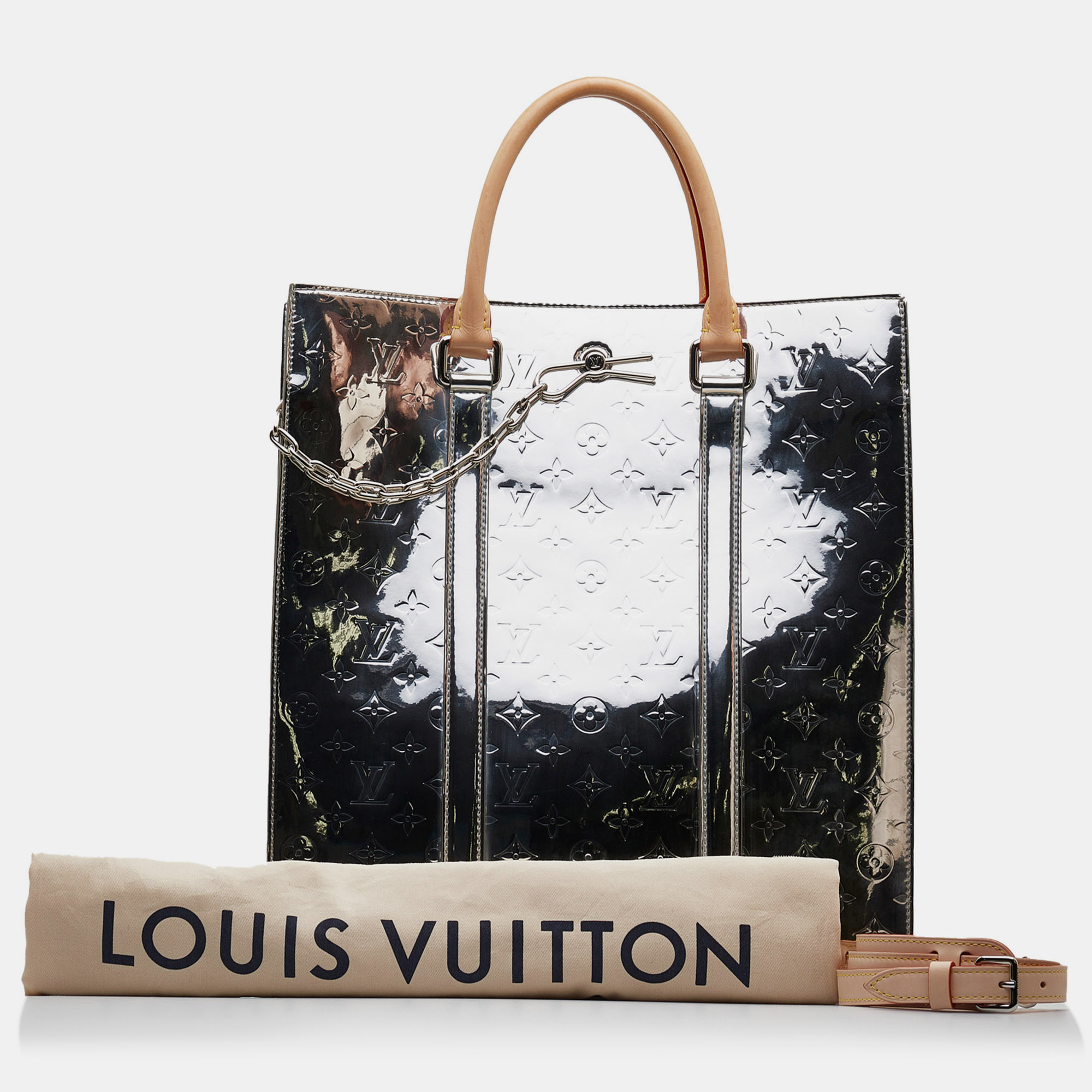 Louis Vuitton Monogram Vernis Miroir Sac Plat