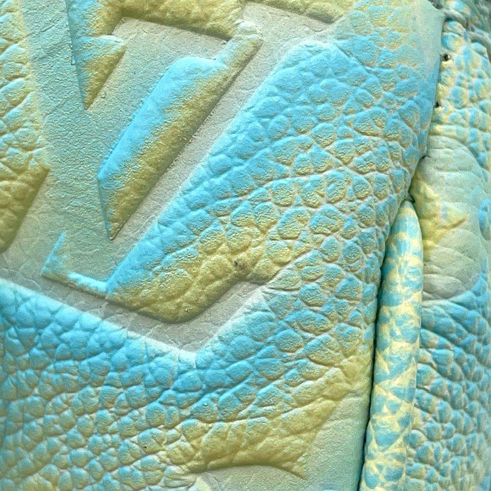 Louis Vuitton Green Monogram Pattern Speedy Bandouliere 20