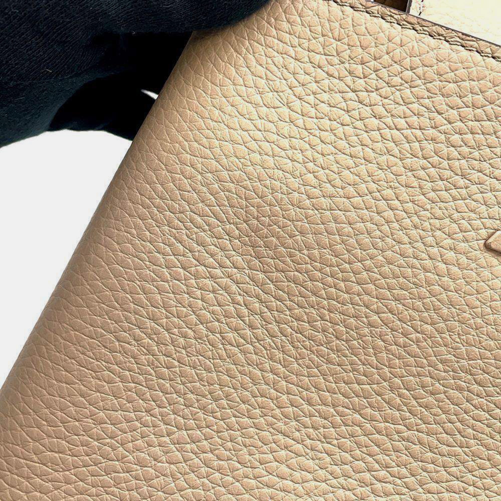 Louis Vuitton Brown Leather Capucines BB Top Handle Bag