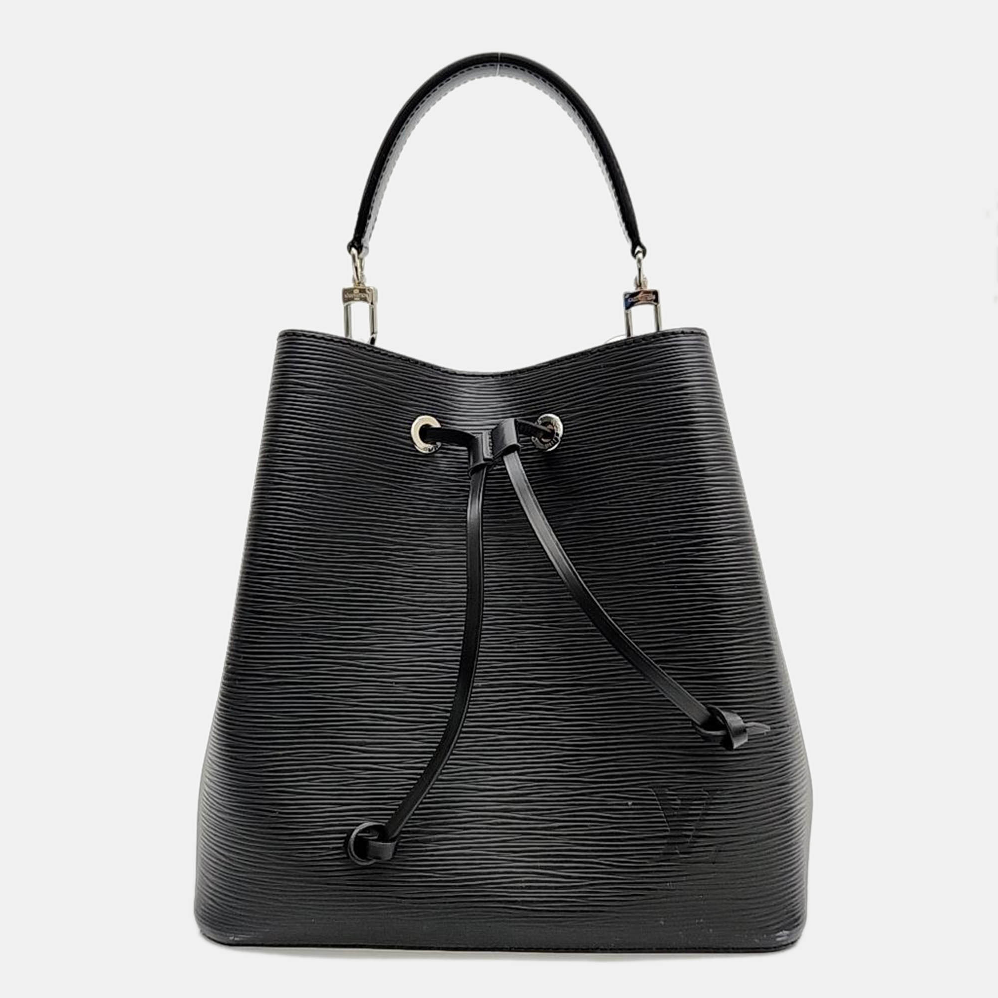 Louis Vuitton Black Epi NeoNoe Bag