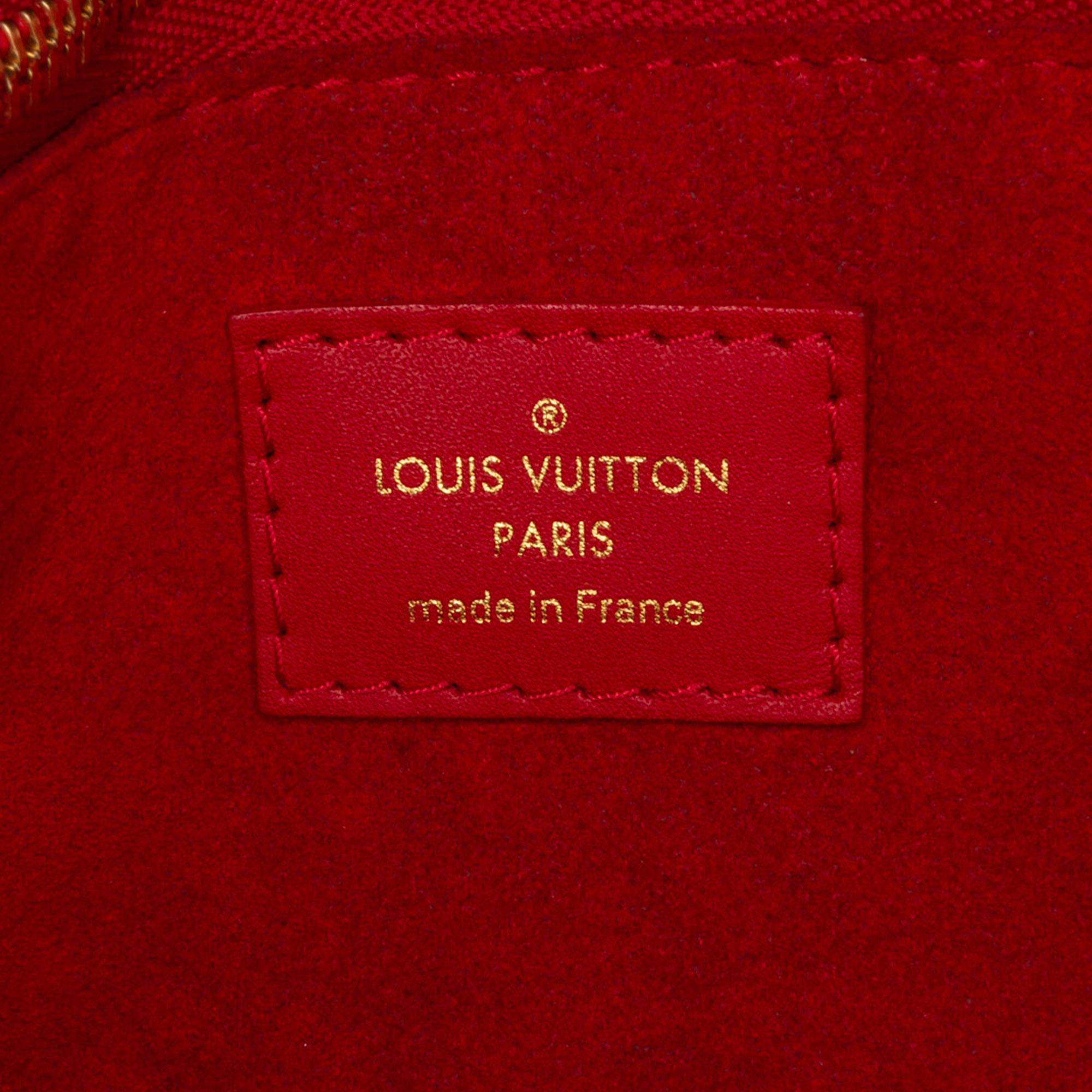 Louis Vuitton Red Monogram Double V Satchel
