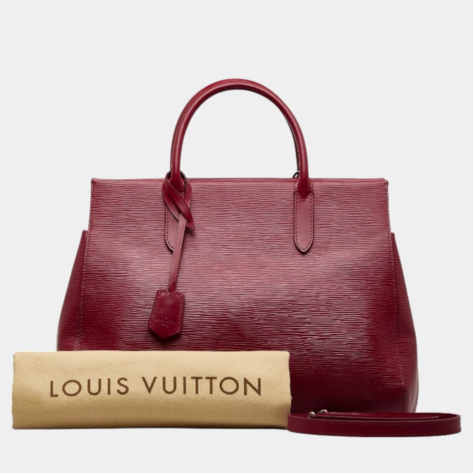 Louis Vuitton Red Epi Marly MM Bag