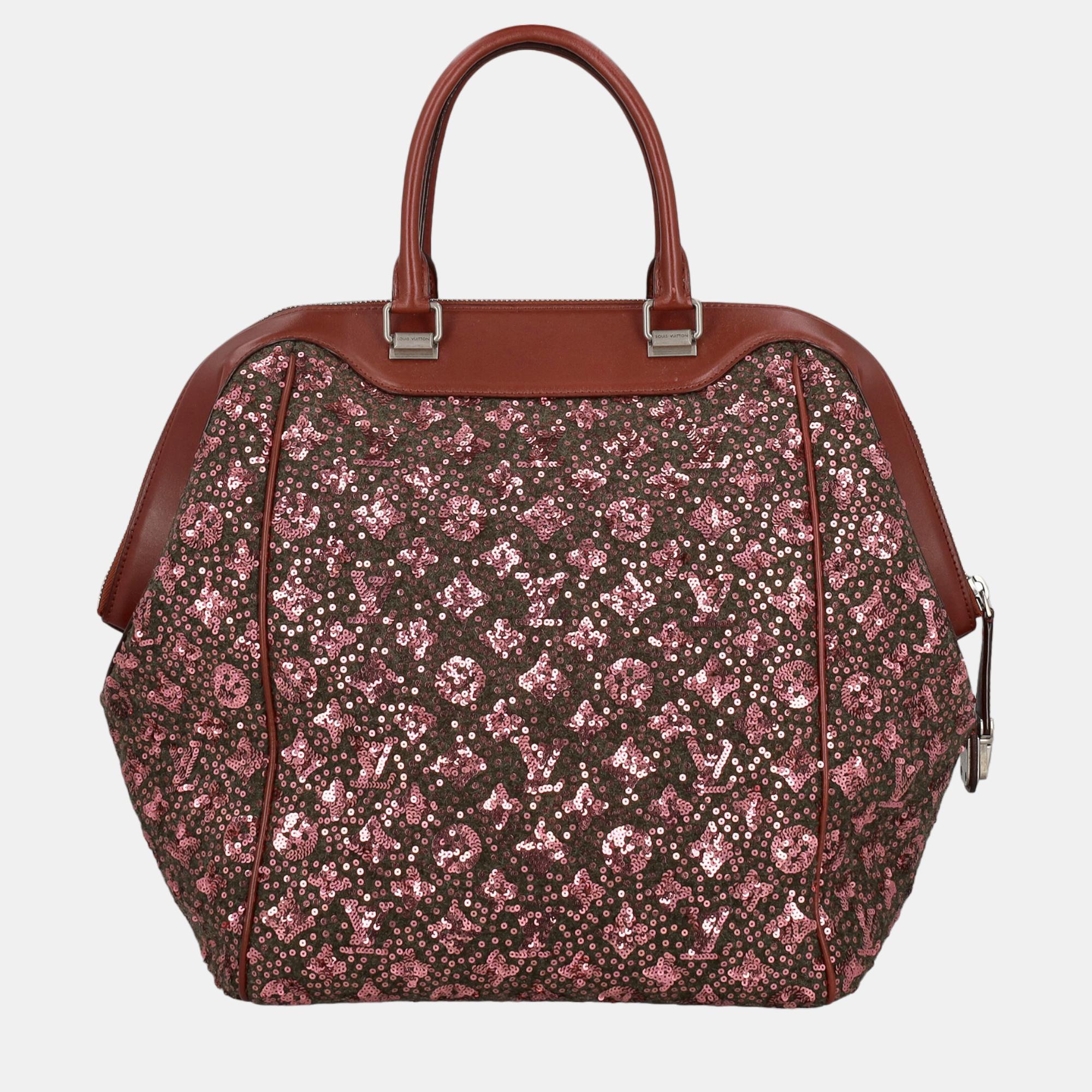 Louis Vuitton  Women's Fabric Tote Bag - Burgundy - One Size