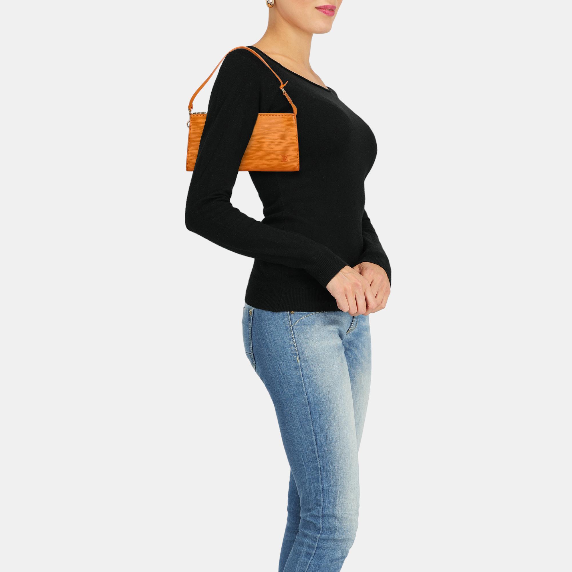 Louis Vuitton  Women's Leather Hobo Bag - Orange - One Size