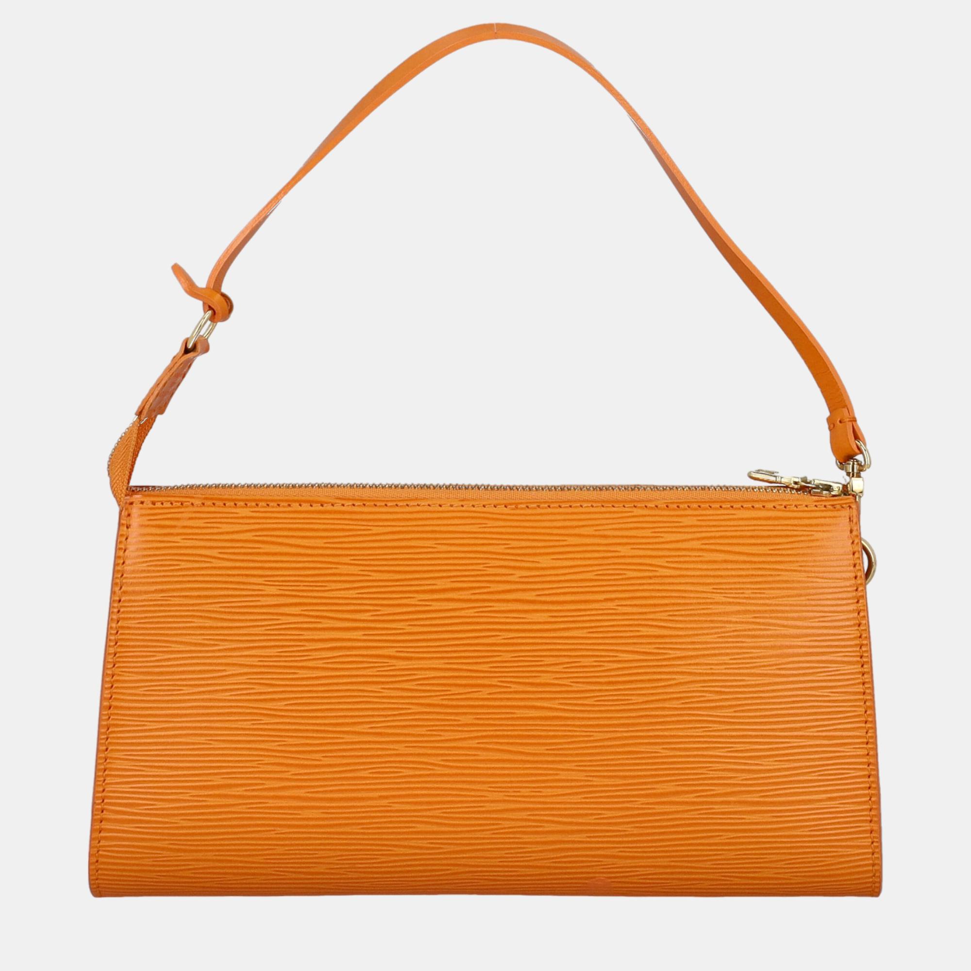 Louis Vuitton  Women's Leather Hobo Bag - Orange - One Size