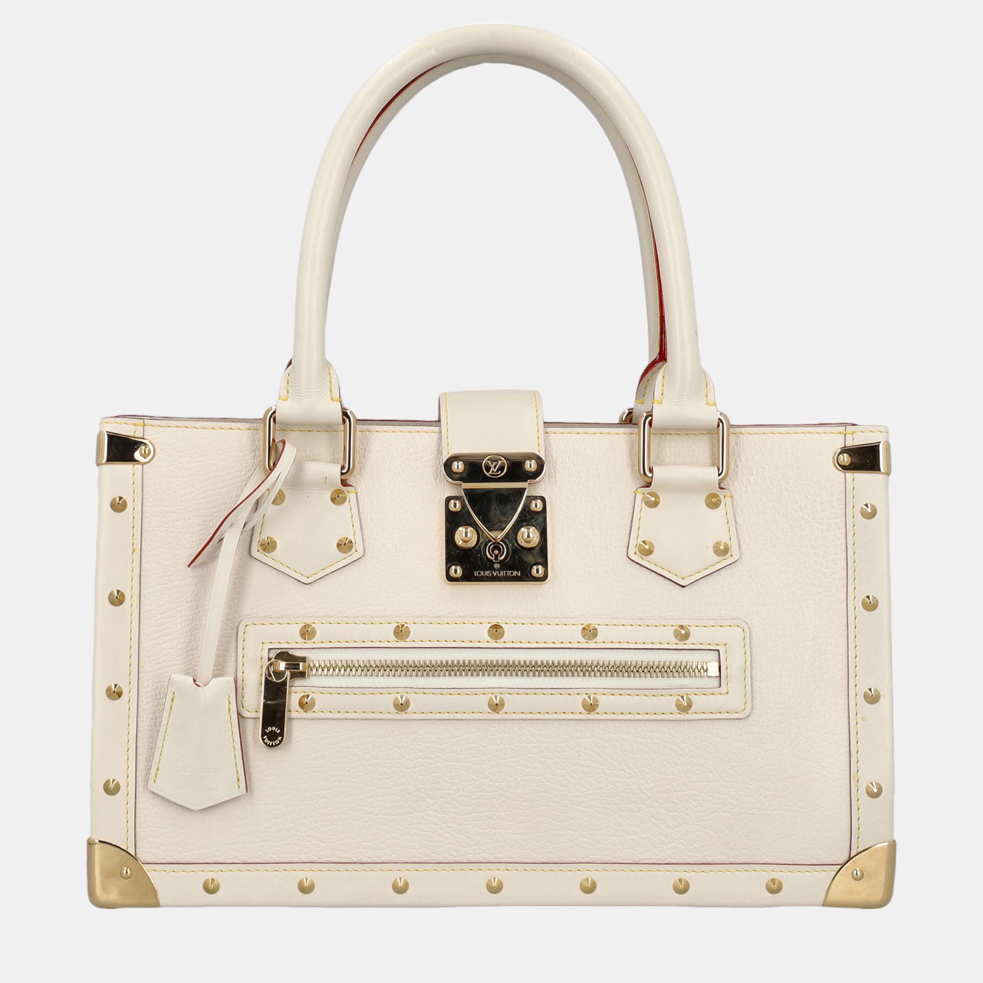 Louis Vuitton  Women's Leather Tote Bag - White - One Size