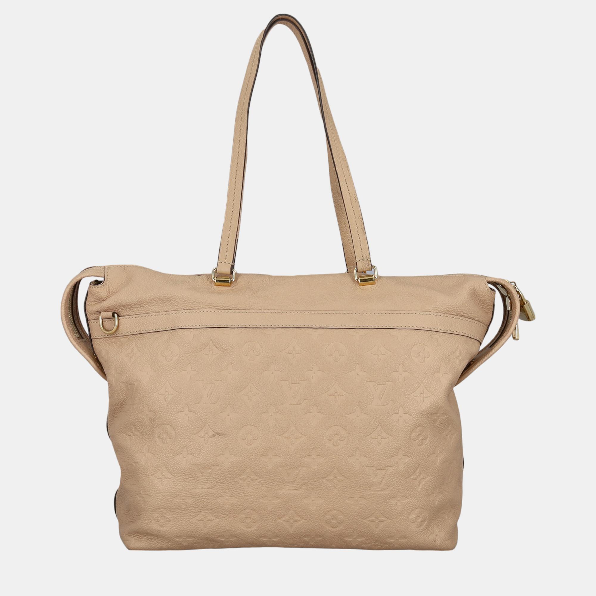 Louis Vuitton  Women's Leather Tote Bag - Beige - One Size