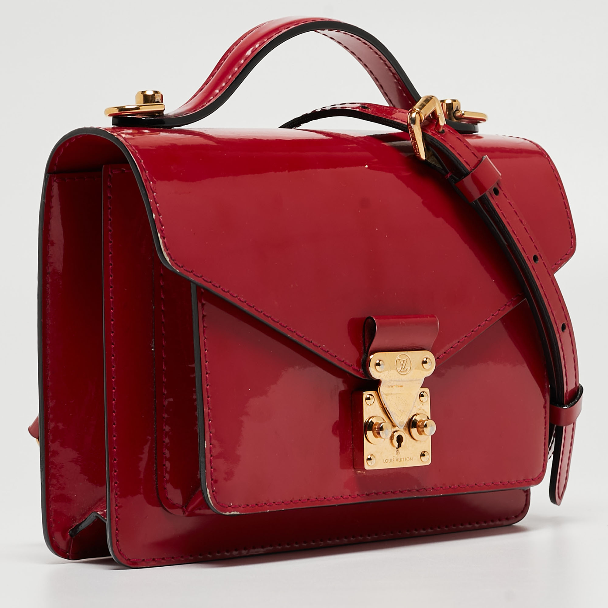 Louis Vuitton Fuchsia Vernis Monceau BB Bag
