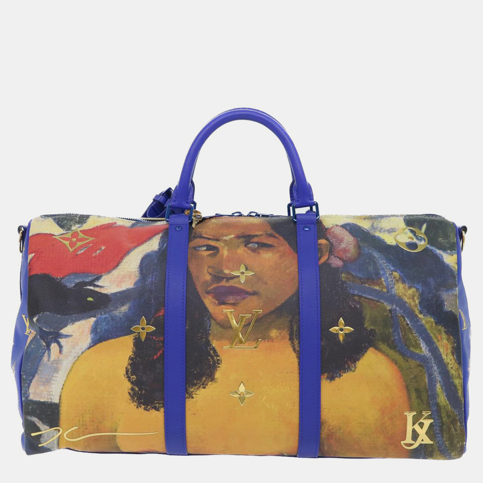 Louis Vuitton X Jeff Koons Master Collection Gauguin Keepall Bag