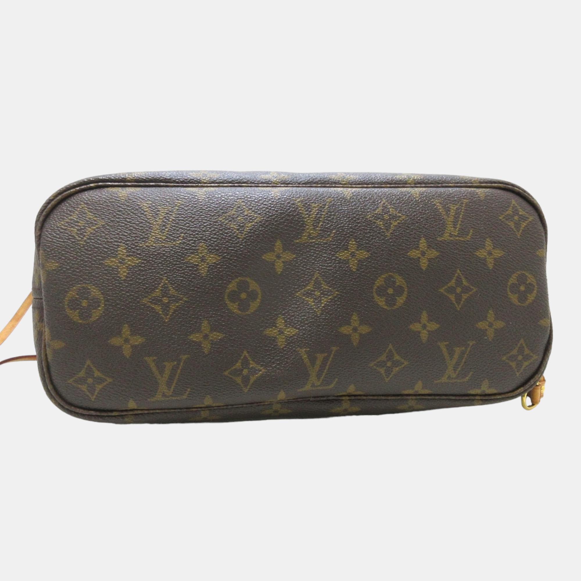 Louis Vuitton  Canvas Small Neverfull Shoulder Bags