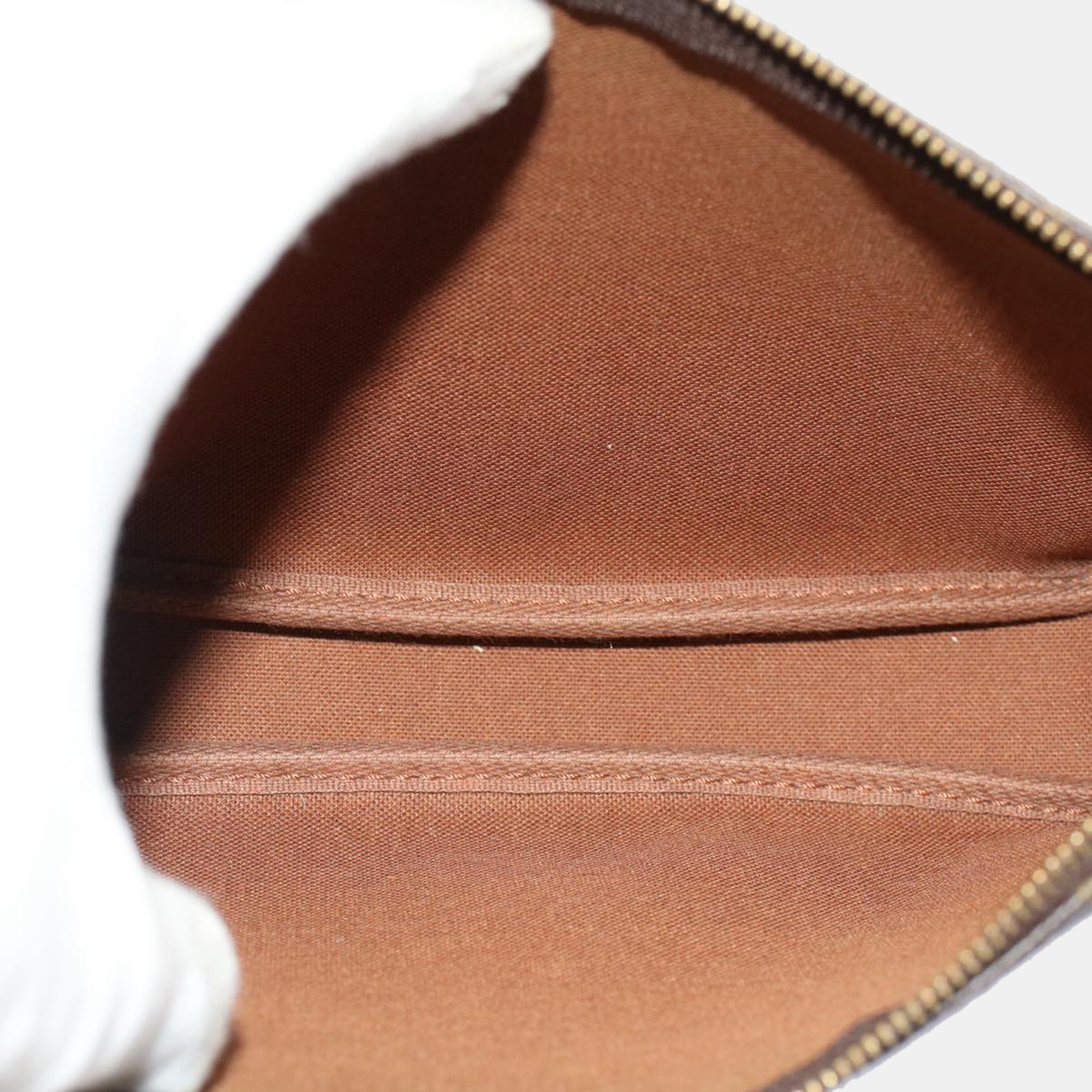 Louis Vuitton Brown Canvas  Pochette Accessoires Shoulder Bag