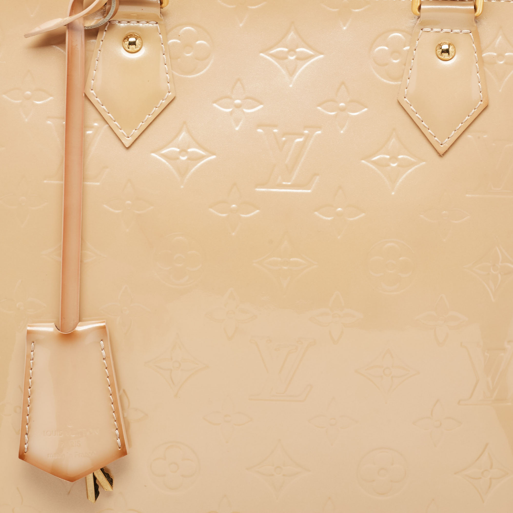 Louis Vuitton Rose Florentine Monogram Vernis Alma GM Bag