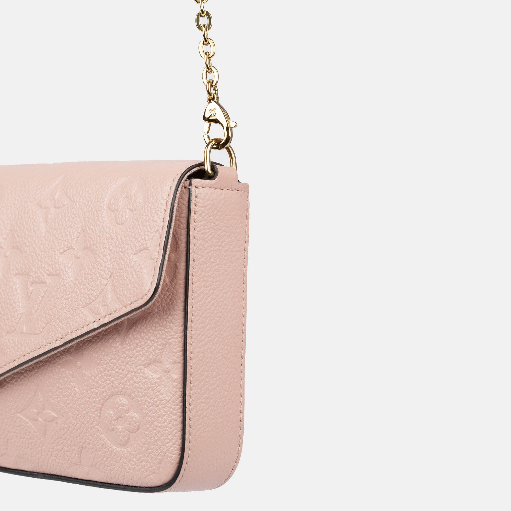 Louis Vuittion Pink Leather Felicie Bag