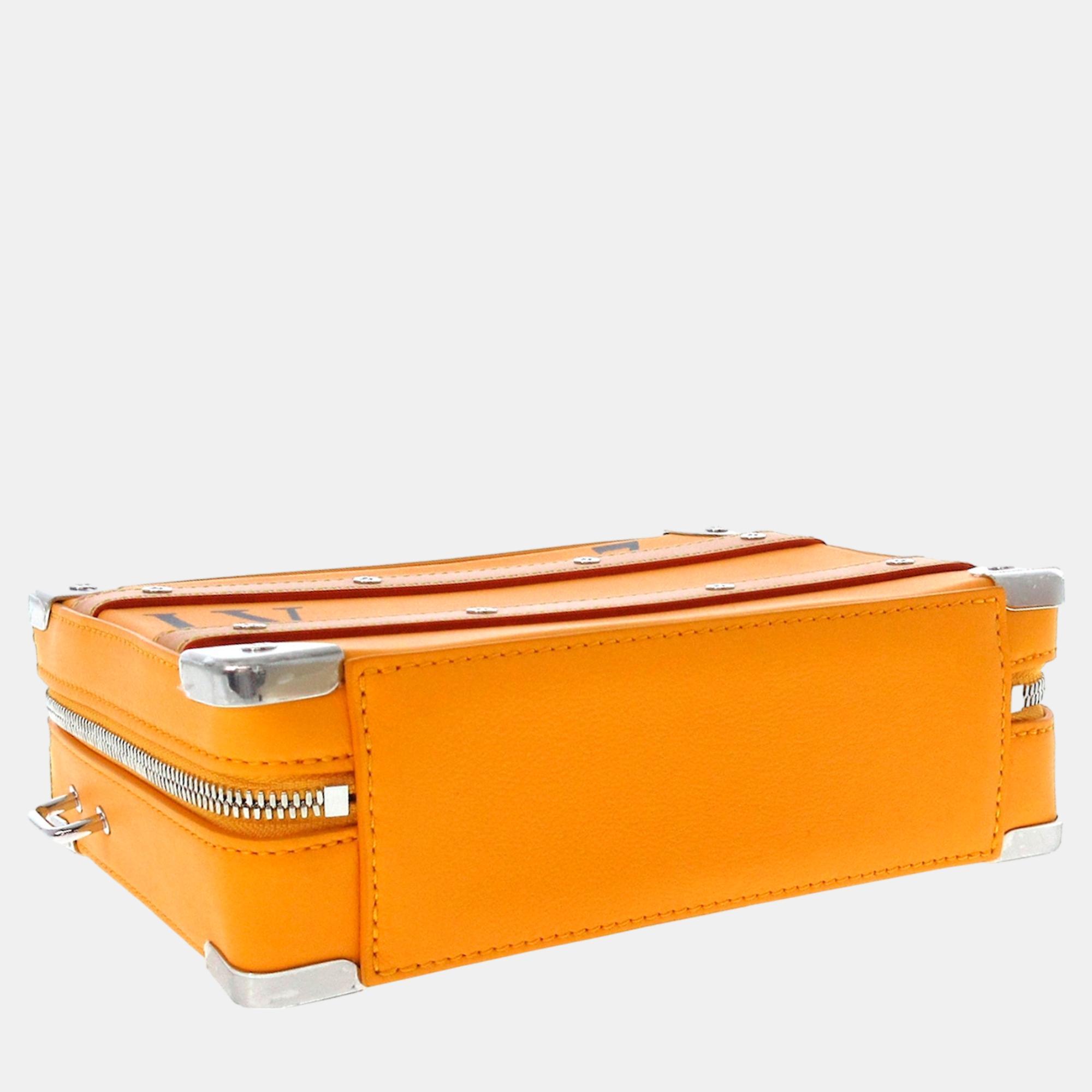 Louis Vuitton Orange Handle Soft Trunk