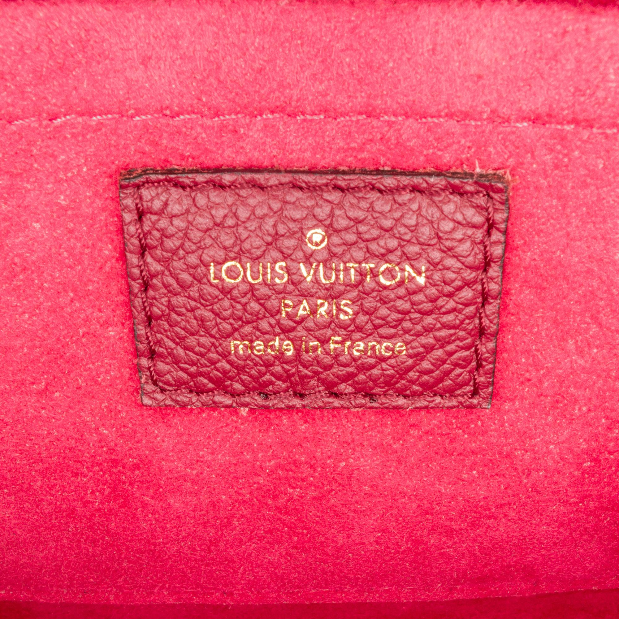 Louis Vuitton Red Monogram Empreinte Saint Sulpice BB