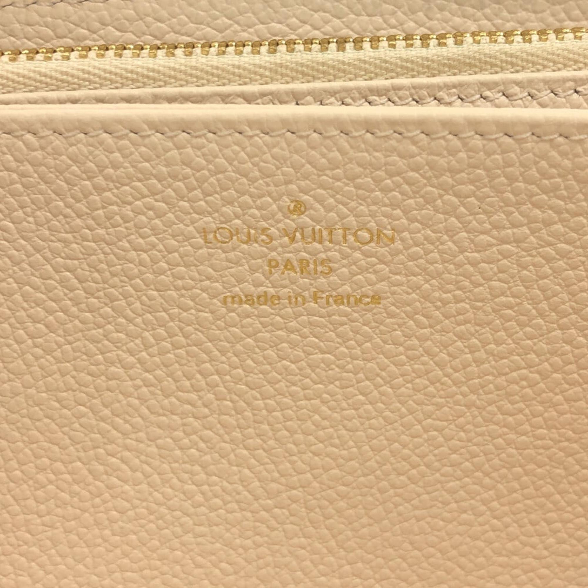 Louis Vuitton Beige Monogram Empreinte Gradient Zippy Wallet