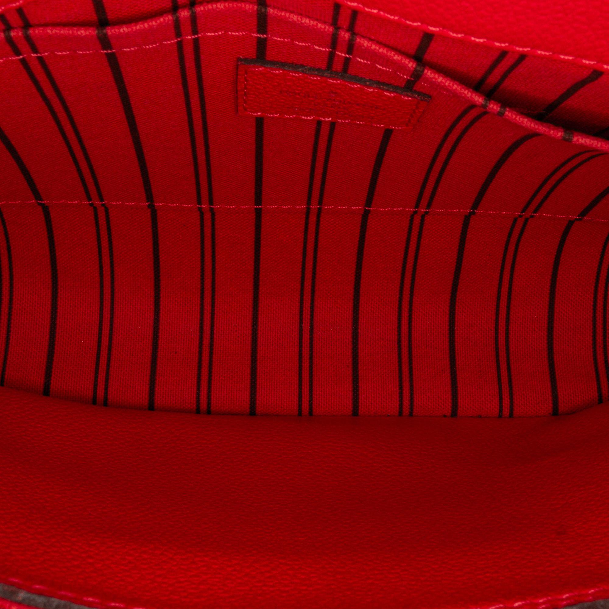 Louis Vuitton Red Monogram Empreinte Montaigne BB