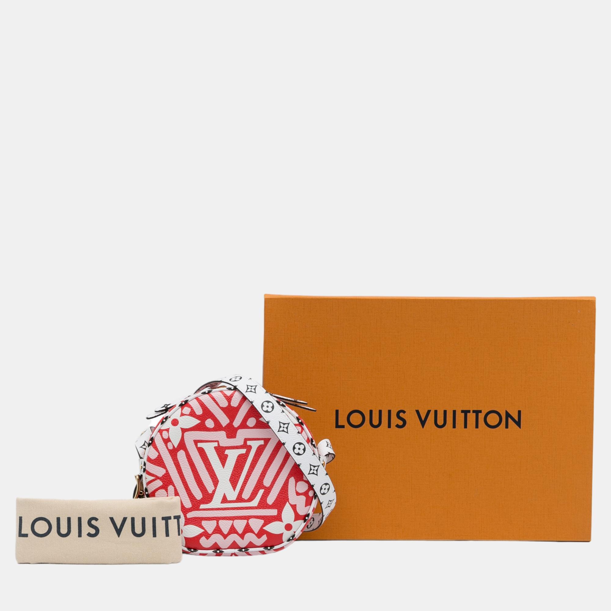 Louis Vuitton Red Monogram Giant Crafty Boite Chapeau Souple PM