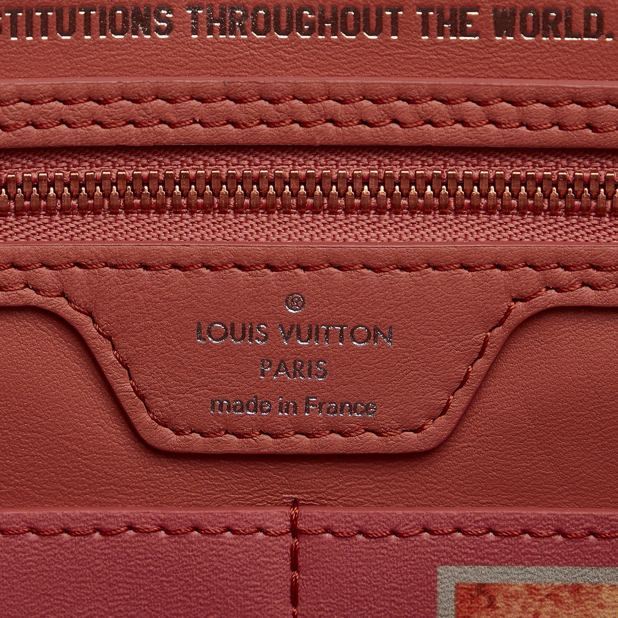 Louis Vuitton Brown 2017 Masters Collection Neverfull Jeff Koons Da Vinci MM