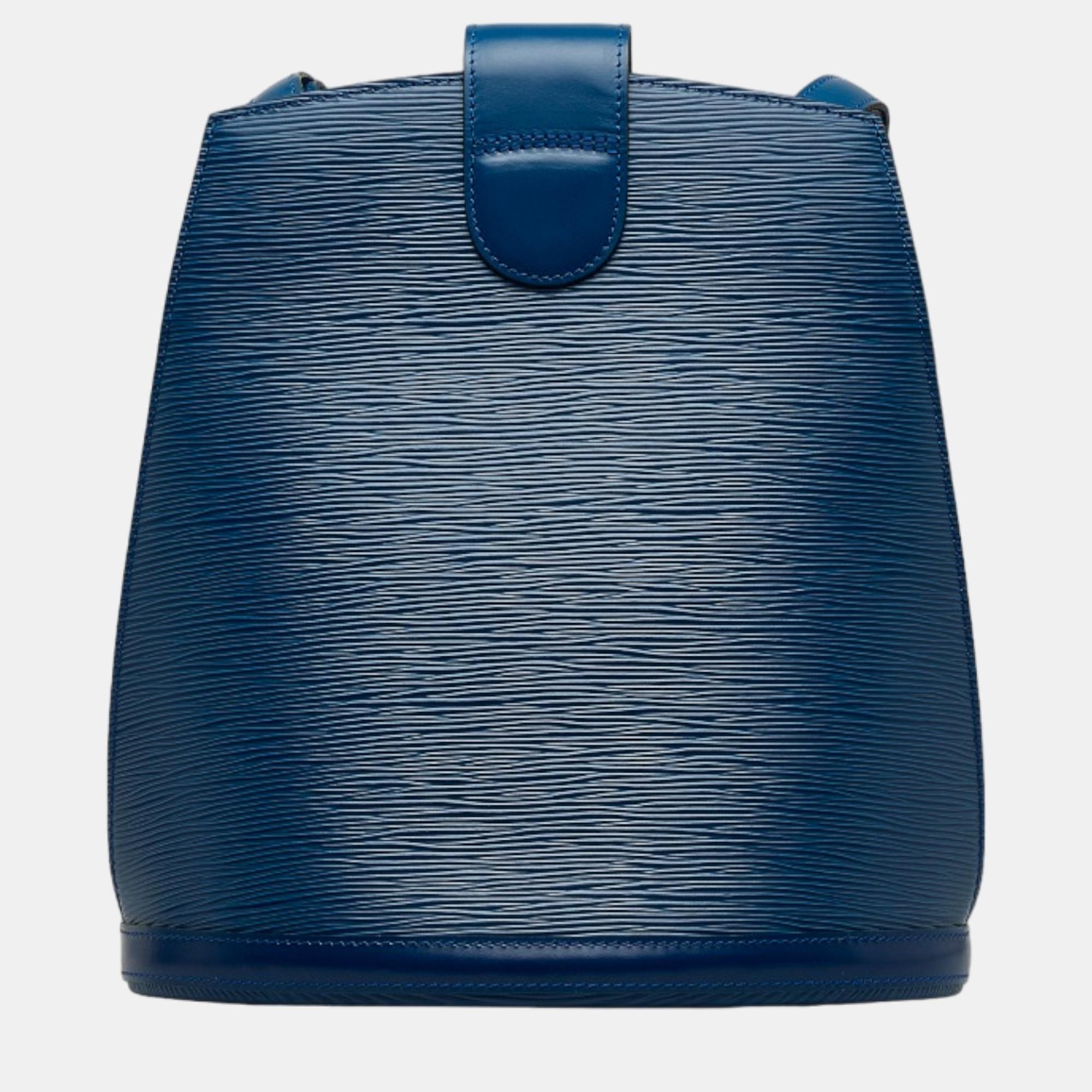 Louis Vuitton Blue Epi Cluny Shoulder Bag
