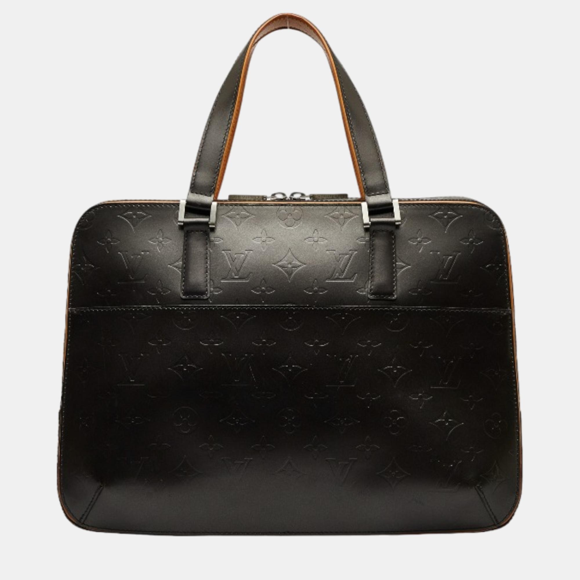 Louis Vuitton Black Monogram Mat Malden Bag