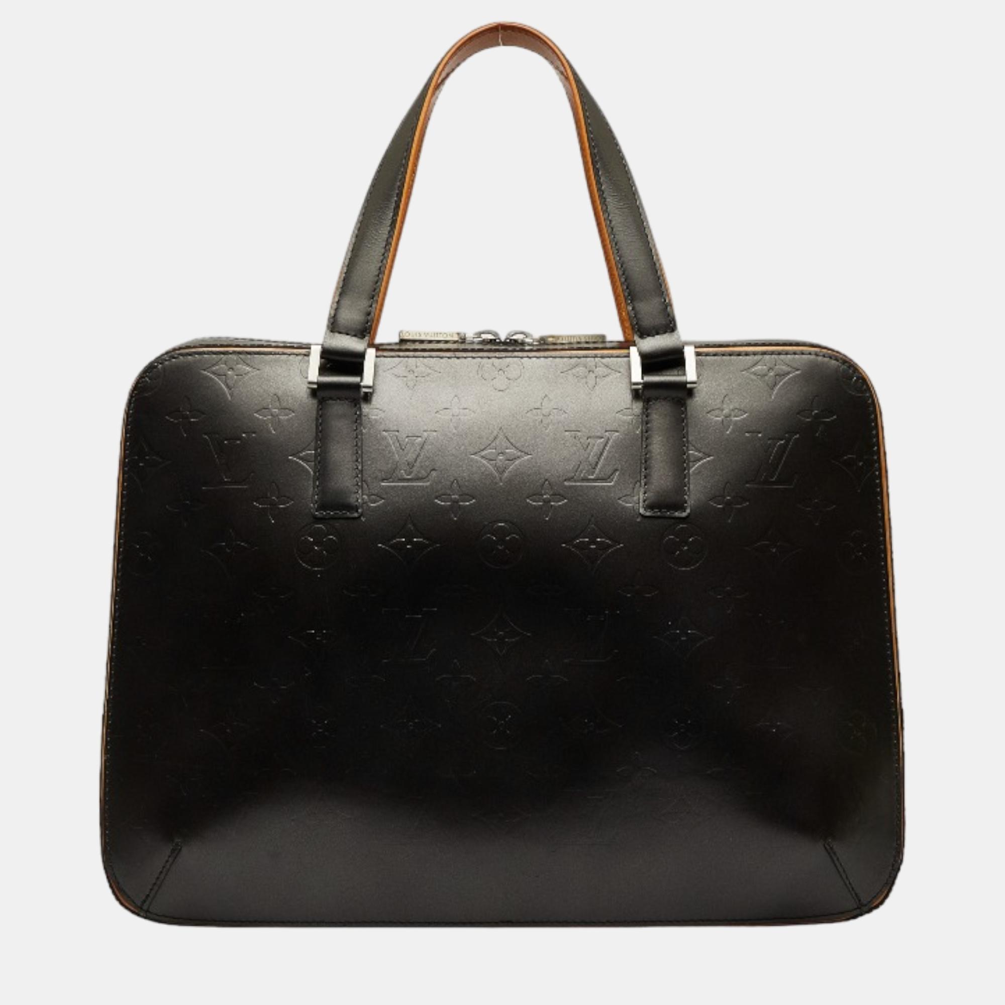 Louis Vuitton Black Monogram Mat Malden Bag